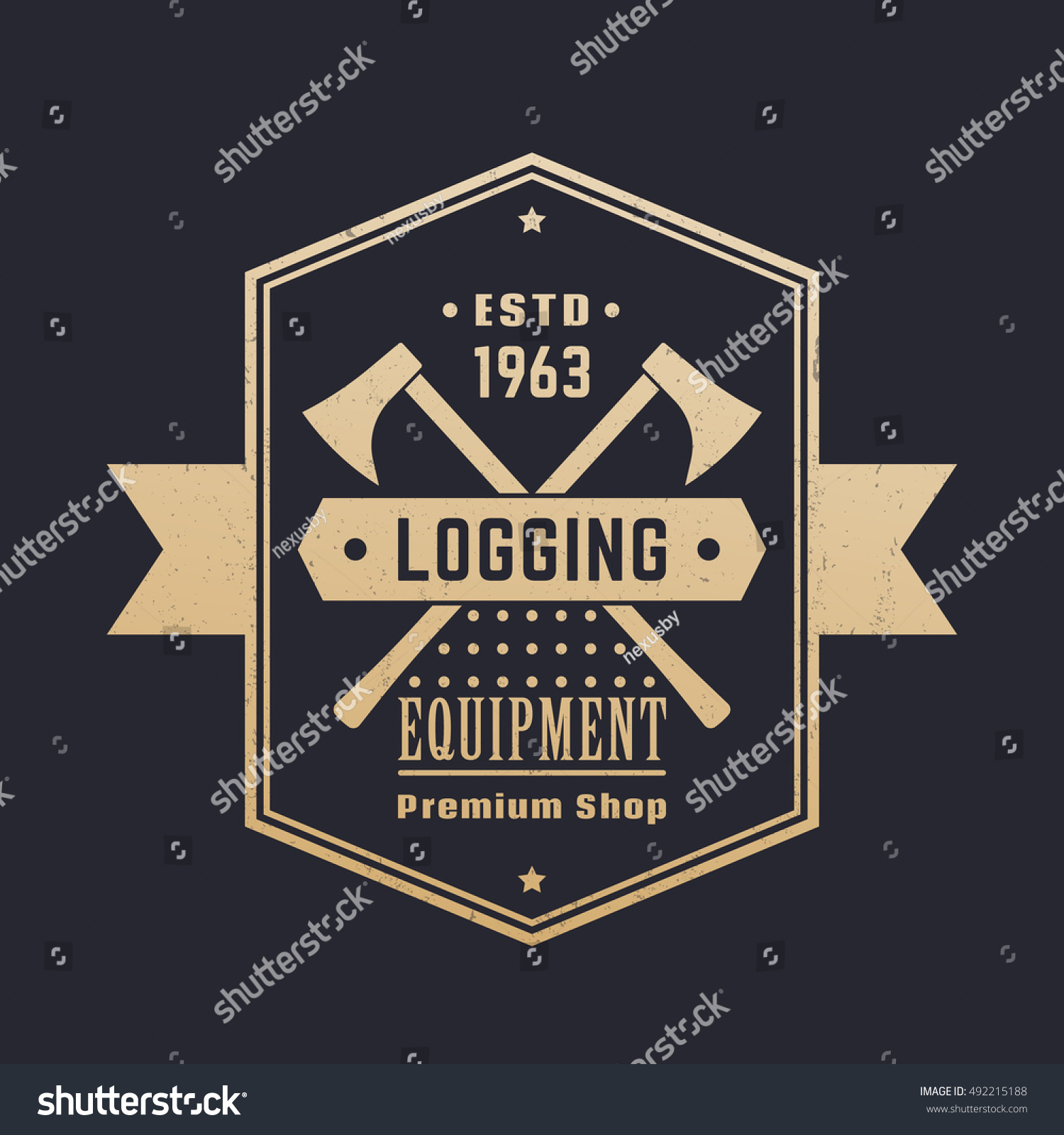Vintage Logging Logos