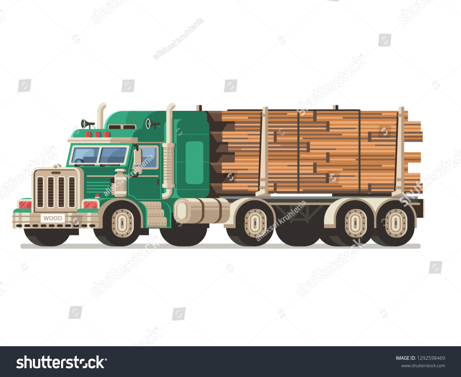 wooden lorry