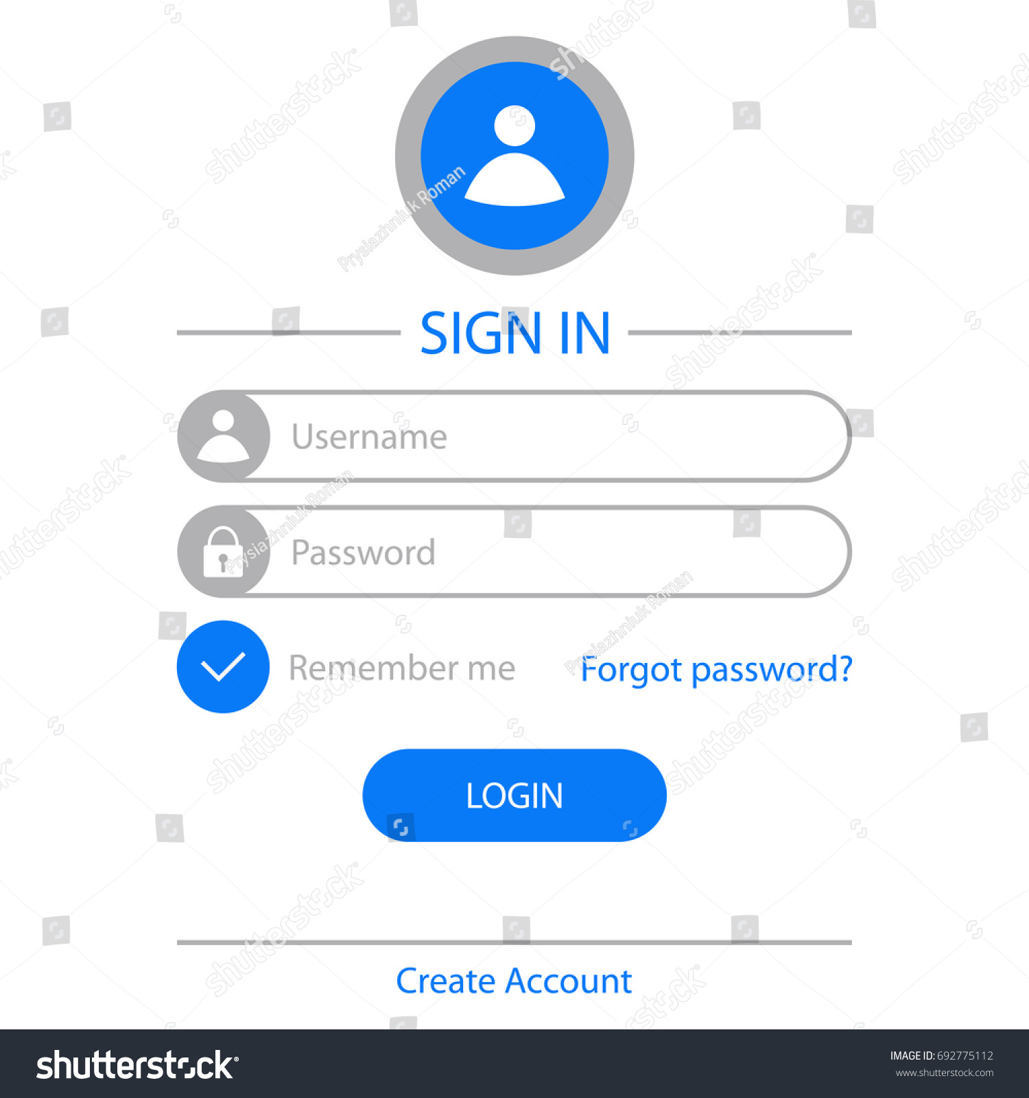 login page design