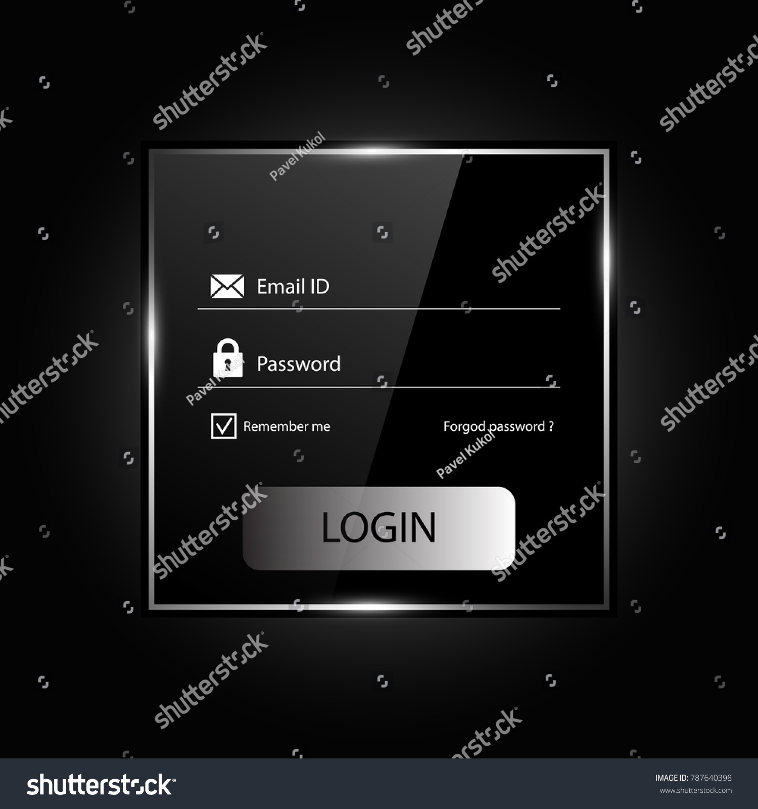Login stylish form design exclusive photo Login stylish form design rare photo