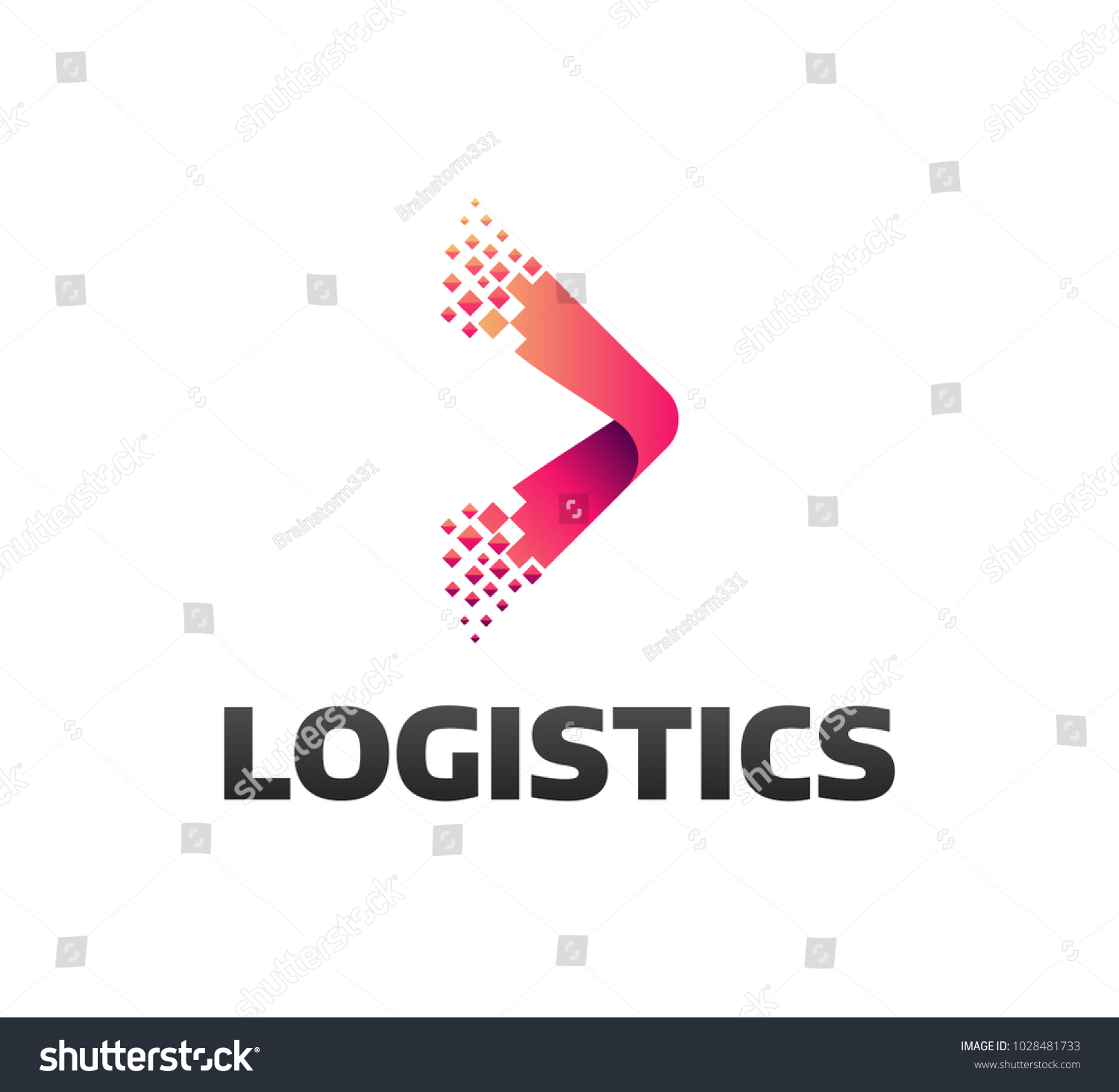 Logistic Company Vector Logo Arrow Icon Stock Vector (Royalty Free ...