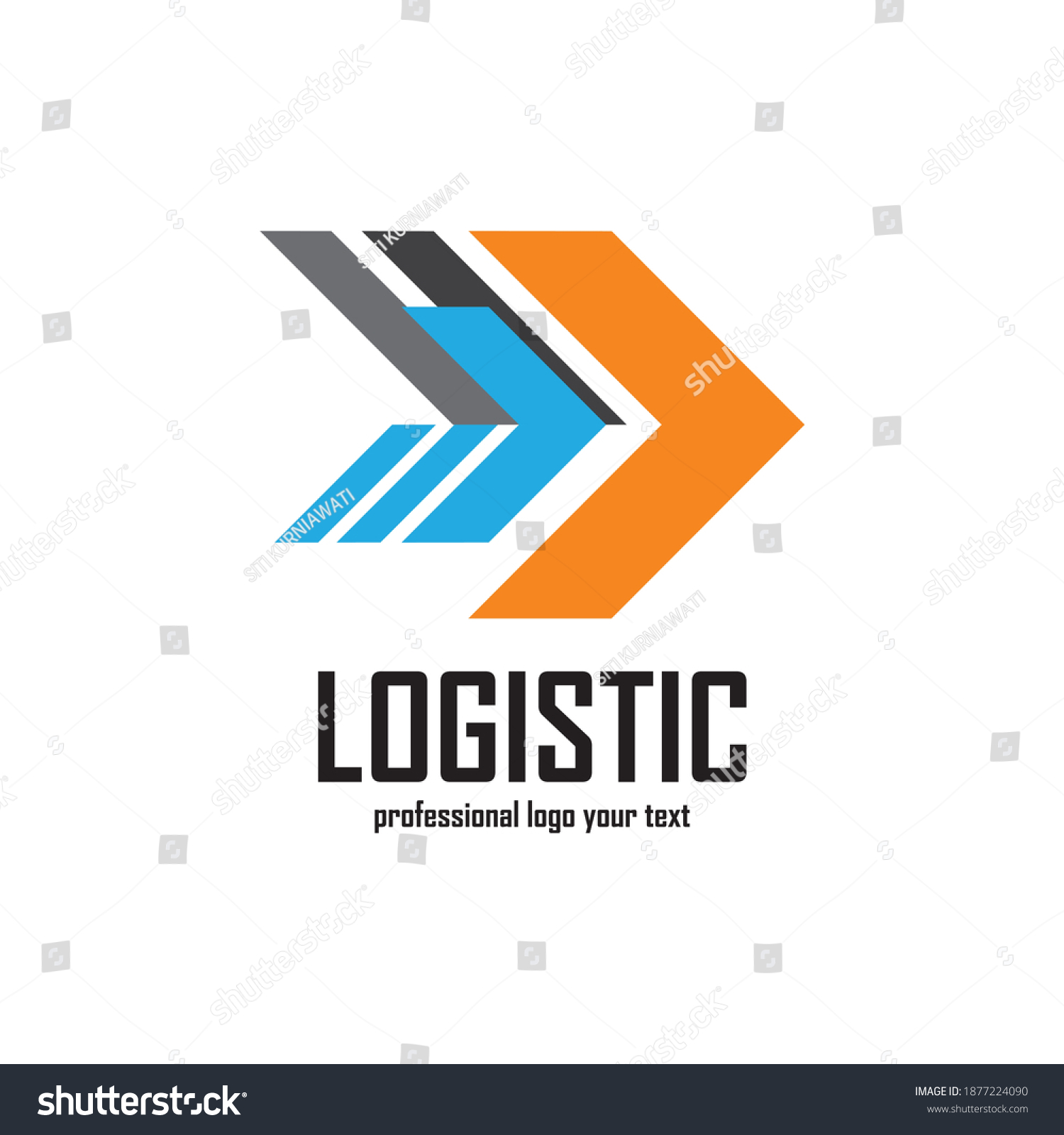 Logistic Company Vector Logo Arrow Icon Stock Vector (Royalty Free ...