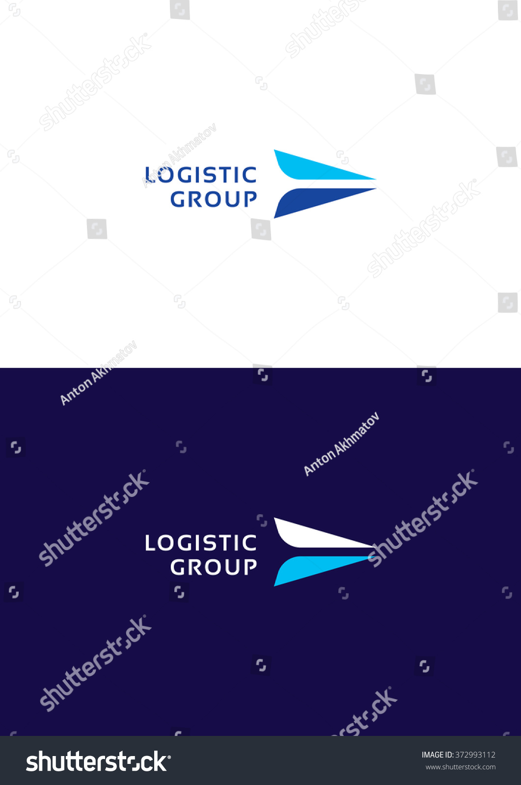 Logistic Group Logo Template Stock Vector (Royalty Free) 372993112