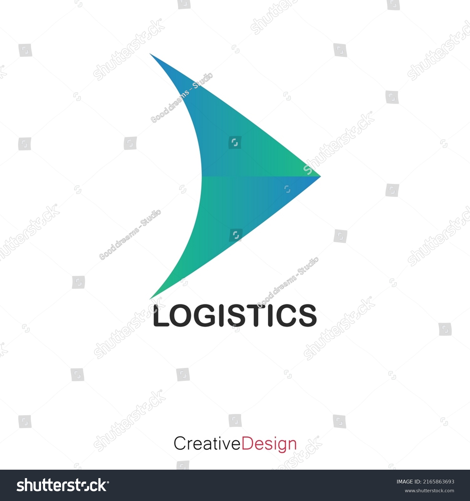 Logistics Company Logo Arrow Icon Vector Stock Vector (Royalty Free ...