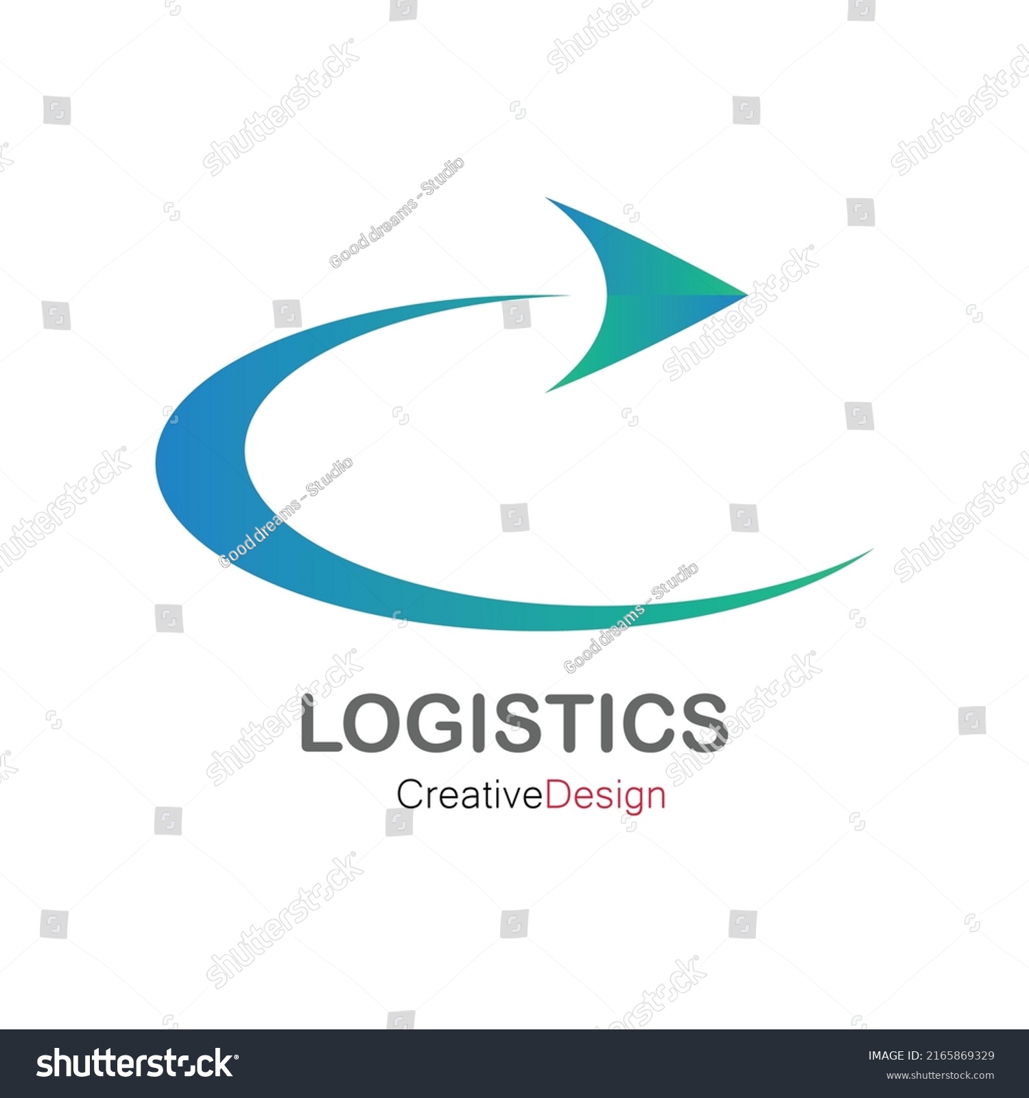 Logistics Company Logo Arrow Icon Vector Stock Vector (Royalty Free ...