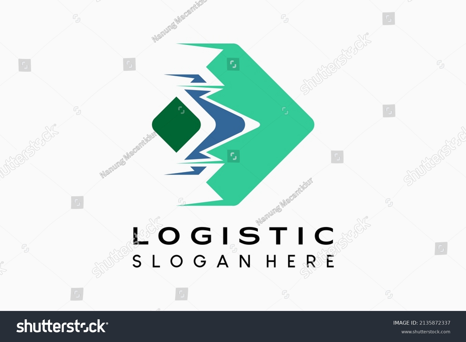 Logistics Company Logo Design Delivery Service Stock Vector (Royalty ...