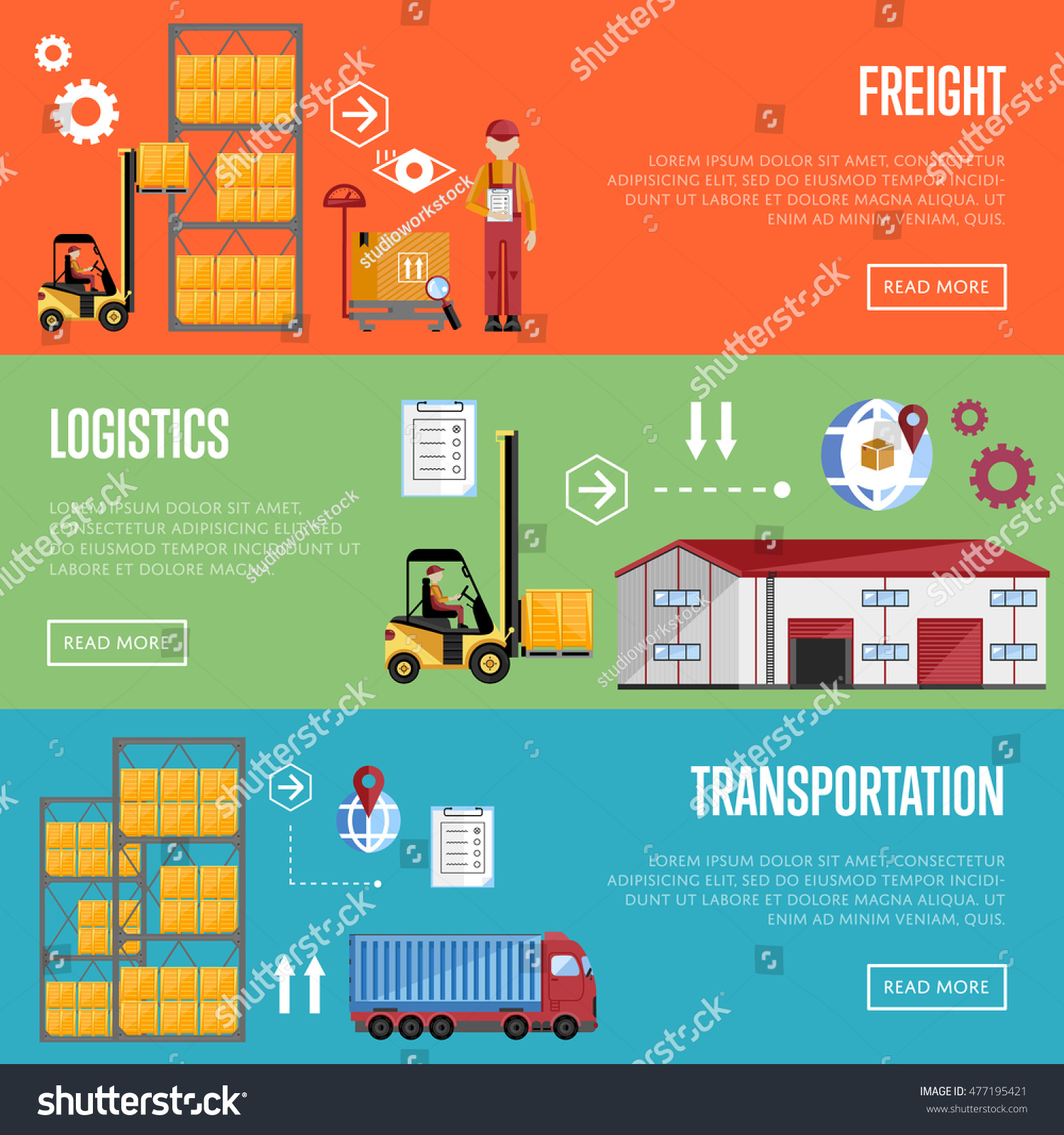 Logistics Concept Technology Via Supply Chain Stock Vector (Royalty ...