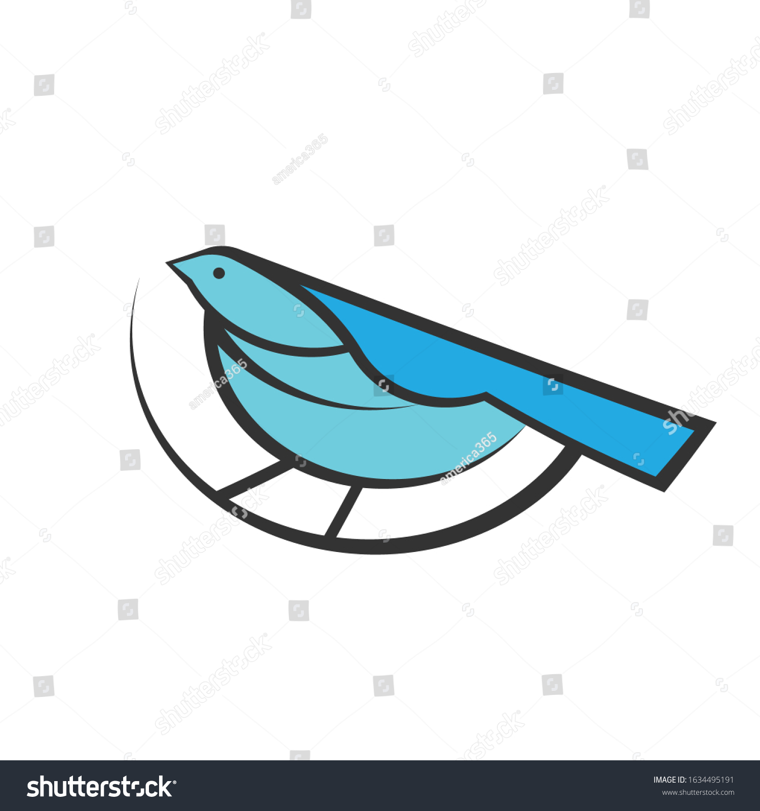 SVG of Logo abstract Bird design template. svg