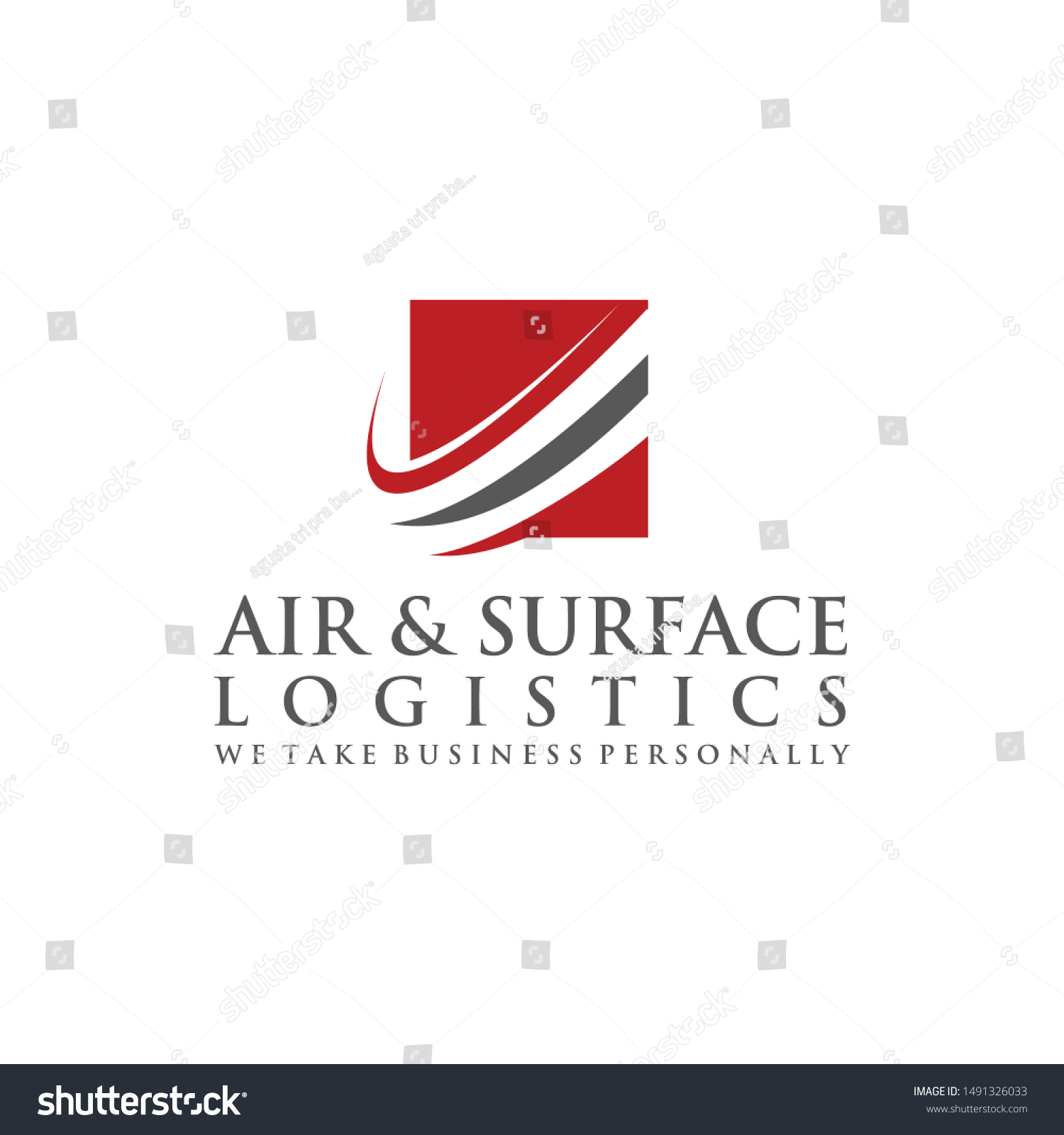 Logo Air Surface Logistics Vector Stock Vector Royalty Free 1491326033