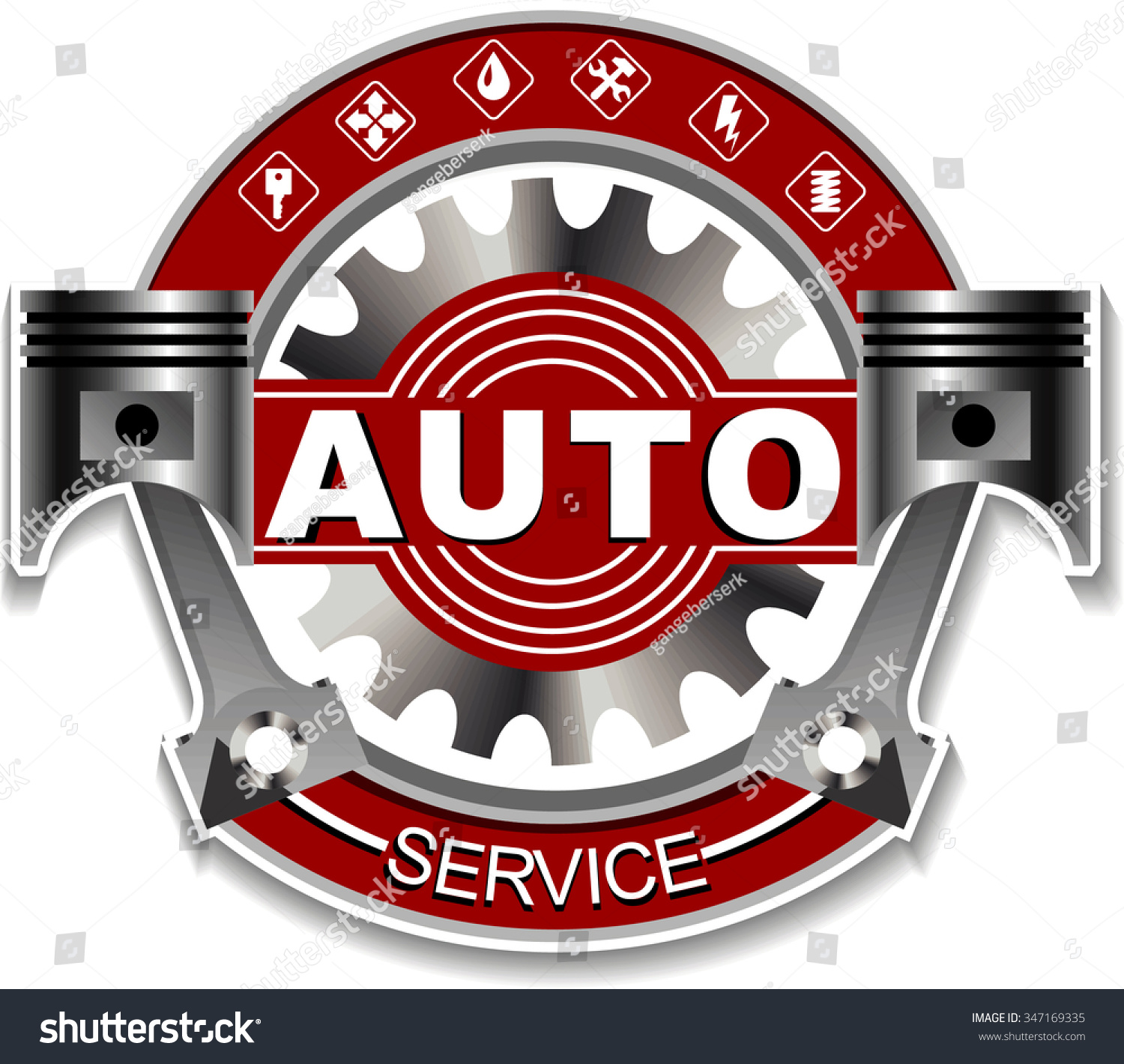 Logo Auto Service Stock Vector 347169335 - Shutterstock