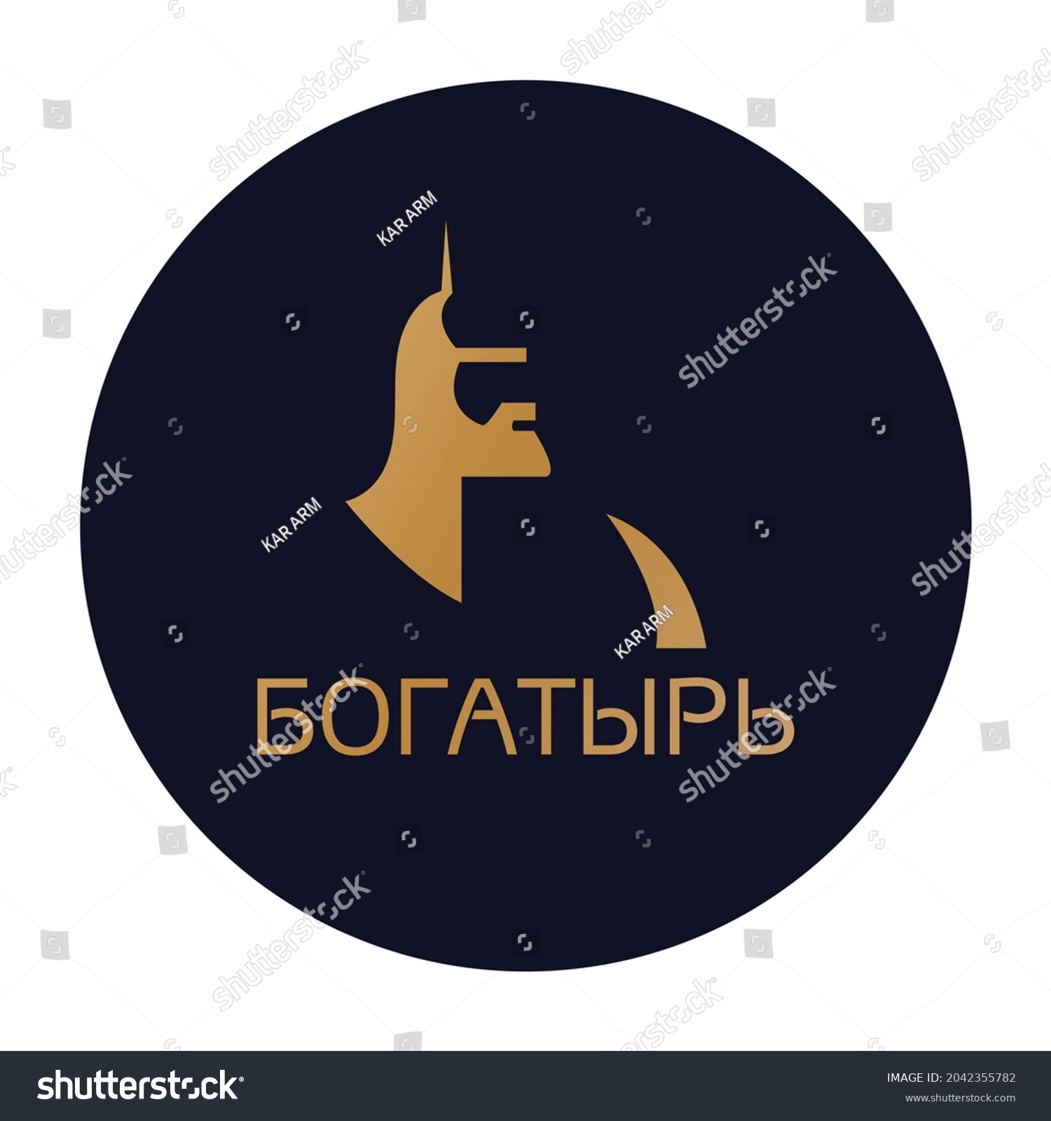 SVG of Logo Bogatir ( Богатырь) for your business -  vector file svg