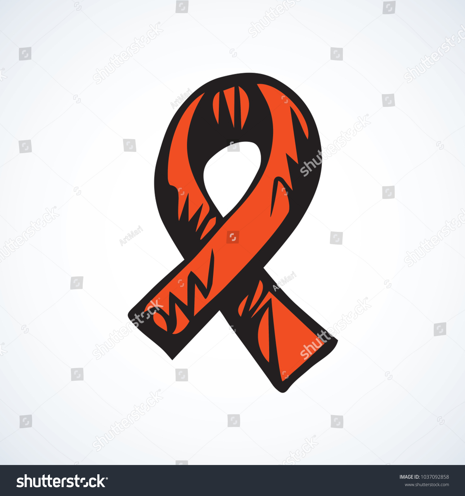 logo bow unity human immunodeficiency isolated stock vector royalty free 1037092858