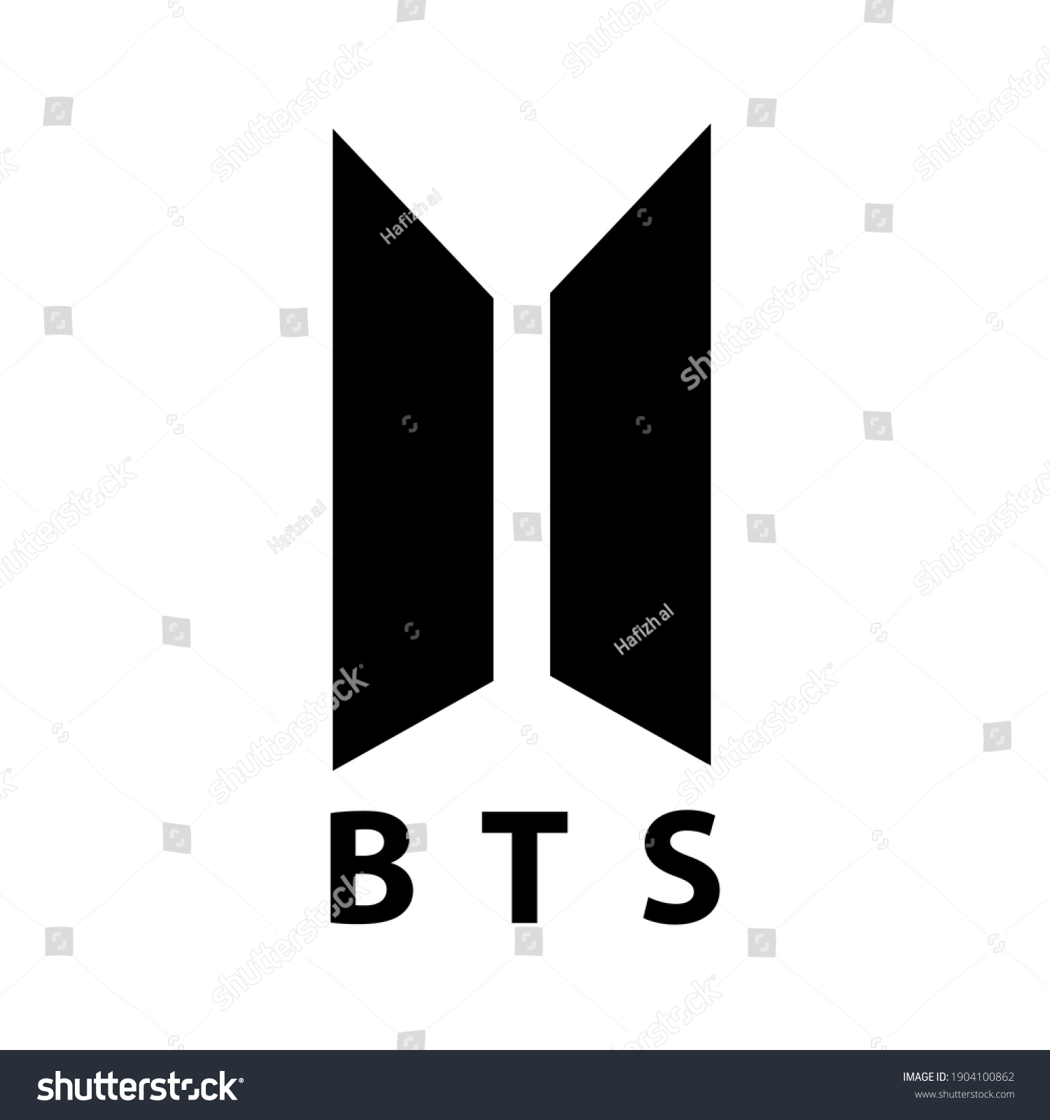 SVG of Logo BTS ,Bangtan Boys , new logo on white background. simple design for graphics, logos, websites, social media, UI, mobile apps, EPS10 svg