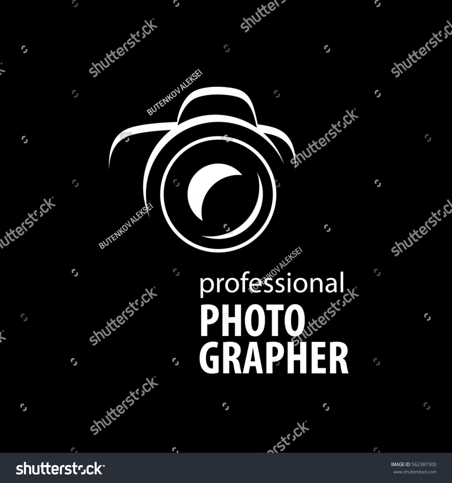 Logo Camera Photographer Stock Vector (royalty Free) 562387300 