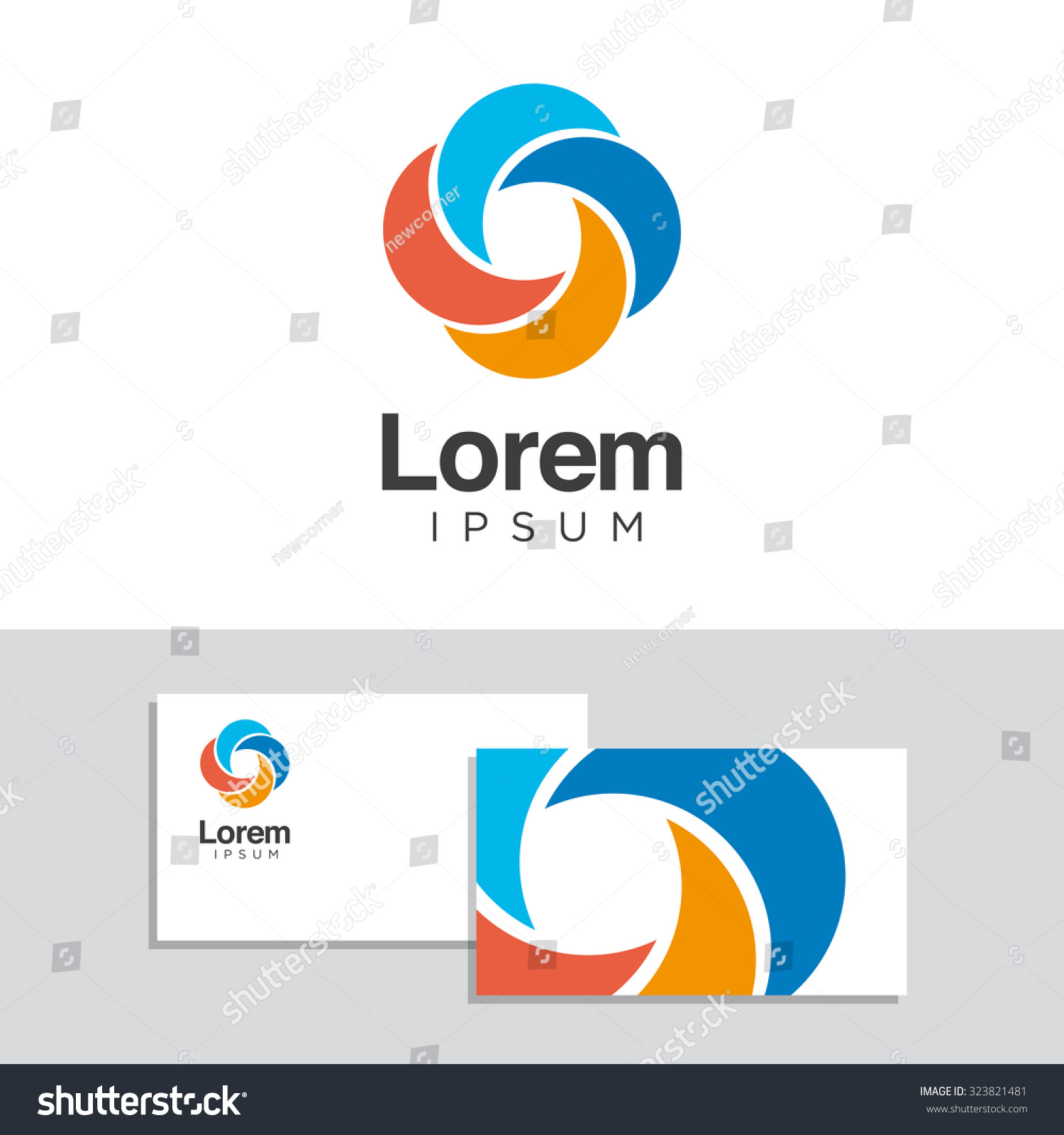 Logo Design Elements Business Card Template Stock Vector 323821481 Shutterstock Vector Company Logo Element Template