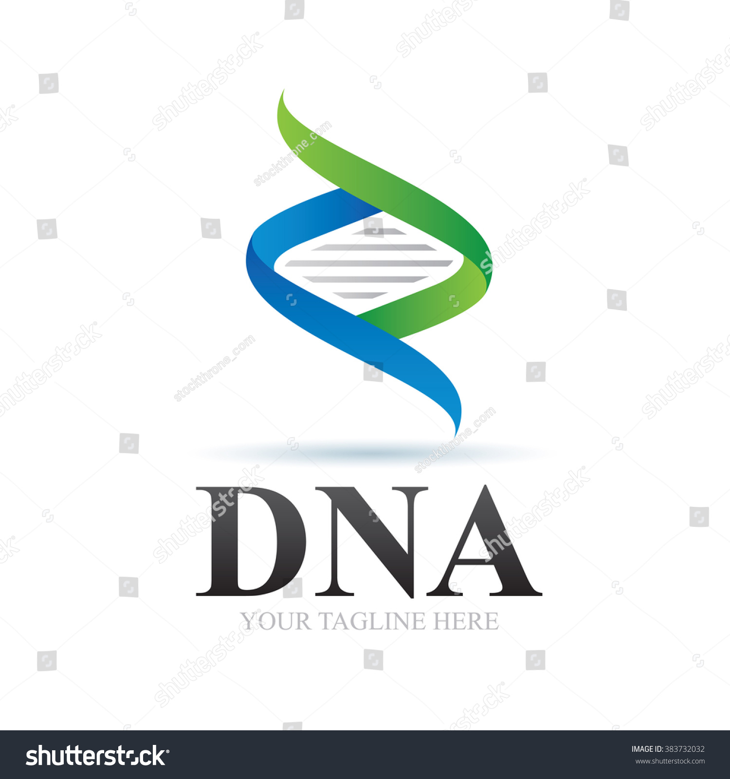 Logo Dna Icon Element Template Design Logos Stock Vector Illustration ...