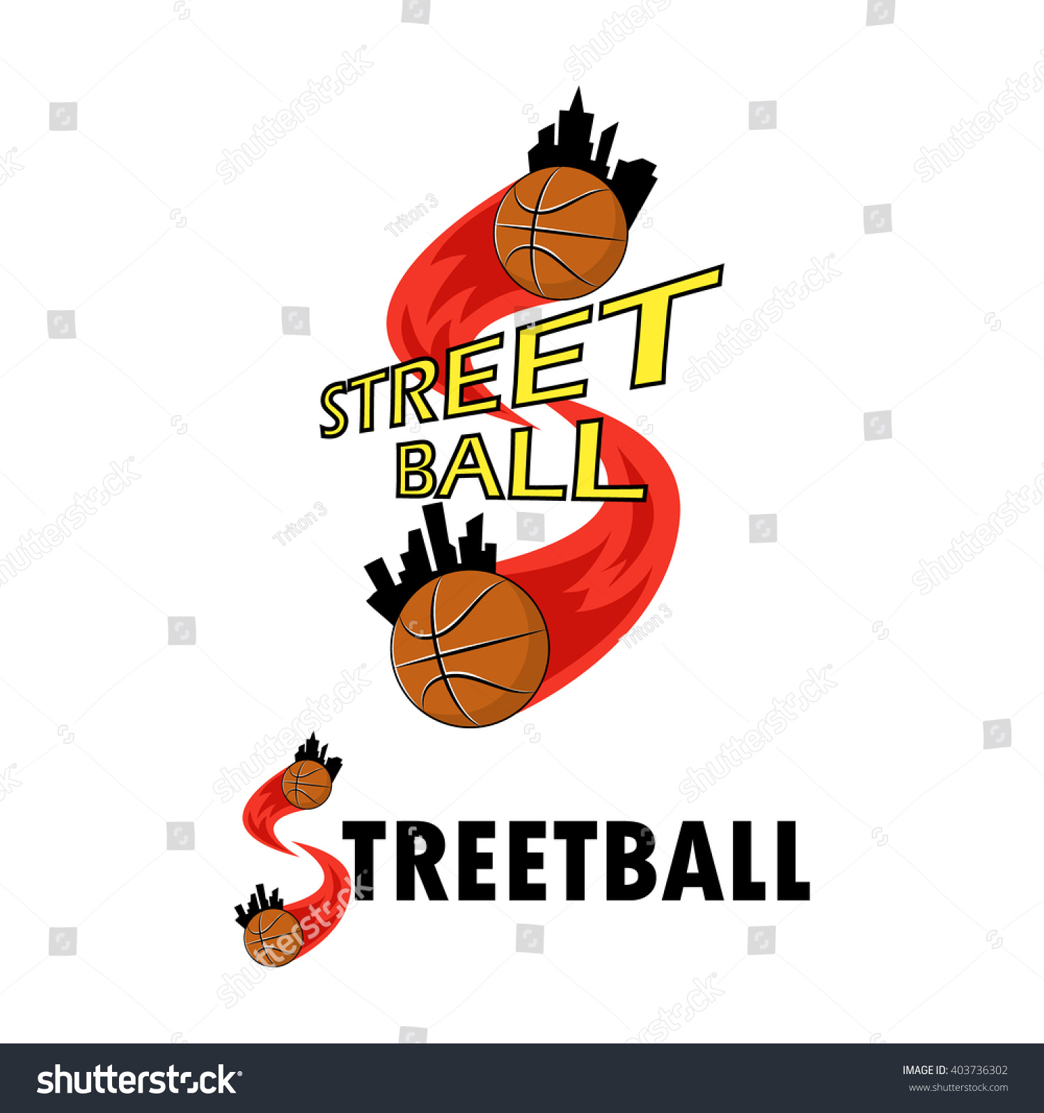 Logo Basketball Team Stock Vector 403736302 - Shutterstock