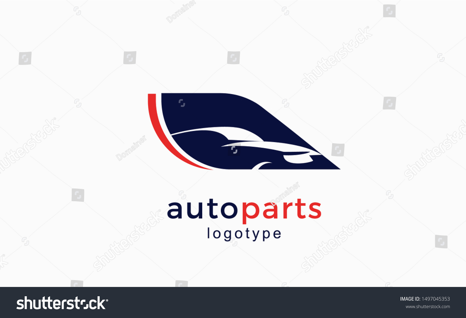 Logo Auto Parts Shop Vector Sign Stock Vector (Royalty Free) 1497045353