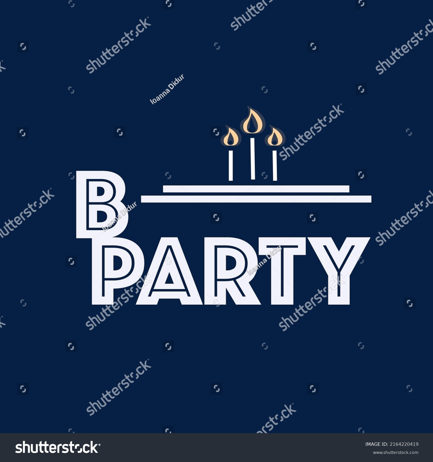 Logo Event Agency Called Bparty Name Stock Vector (Royalty Free ...