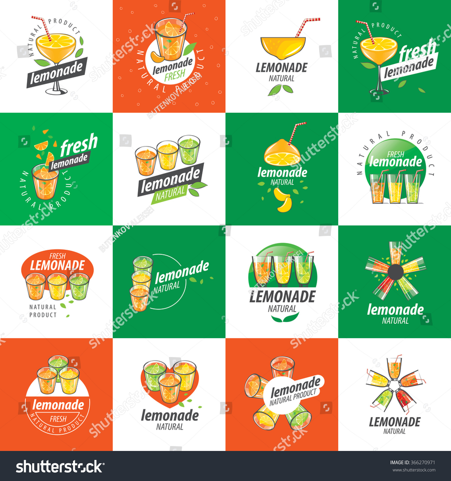 Logo For Lemonade Stock Vector Illustration 366270971 : Shutterstock