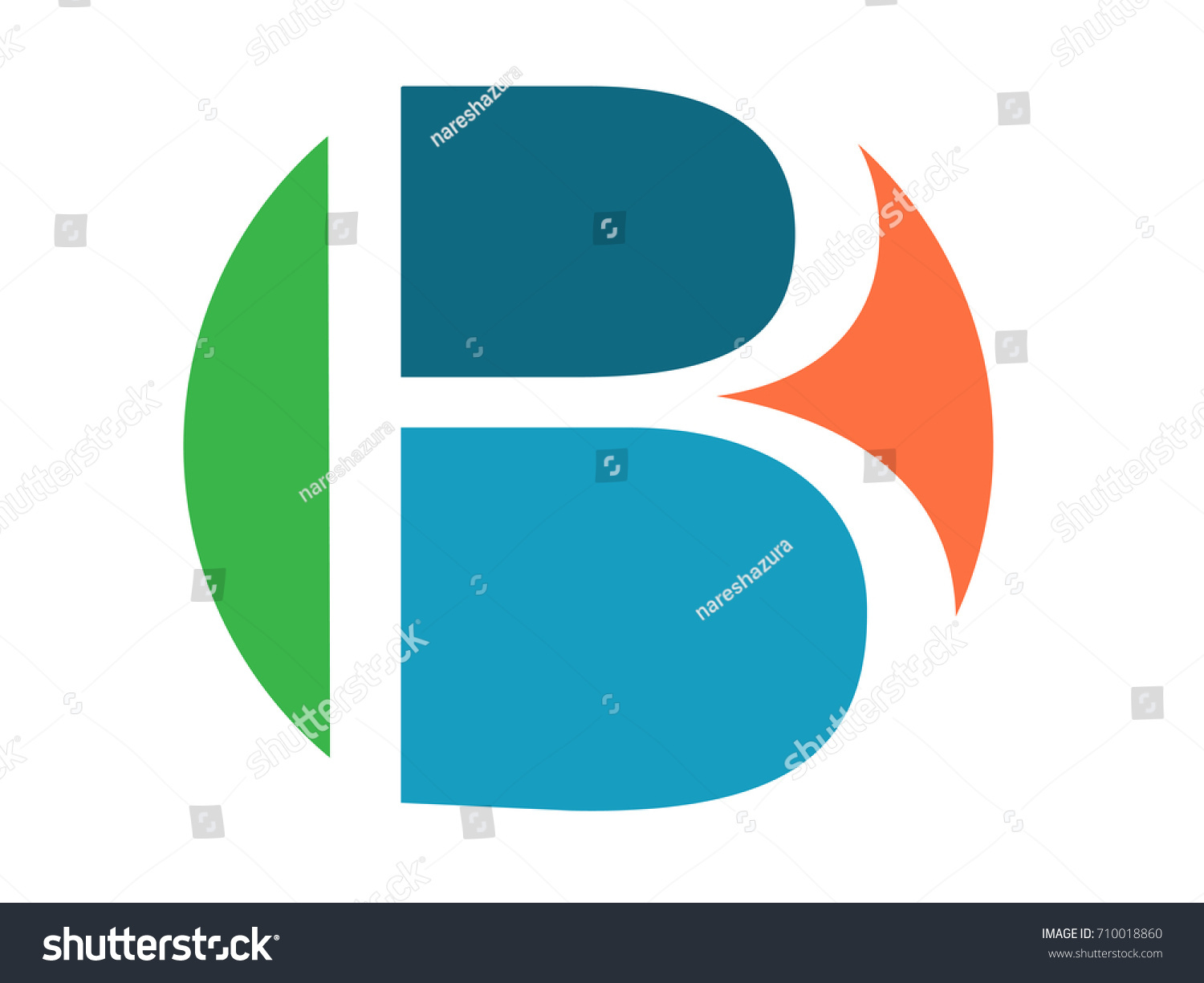 Logo Letter B Attractive B Logo Stock Vector (Royalty Free) 710018860 ...