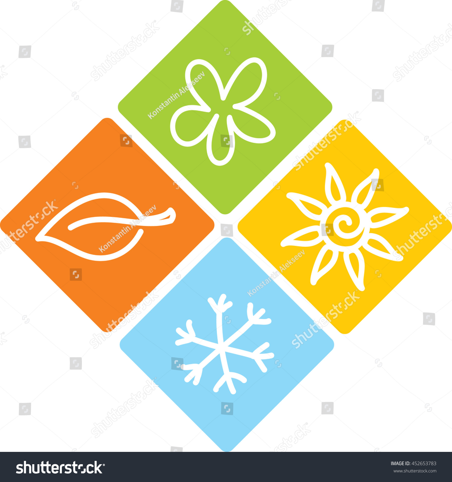 Logo Four Seasons Stock Vector 452653783 - Shutterstock