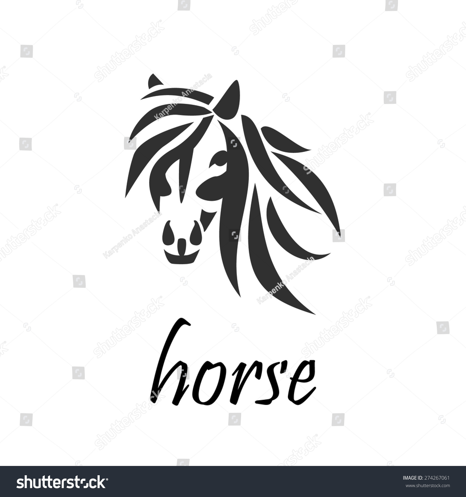 Logo Horse Stock Vector 274267061 - Shutterstock