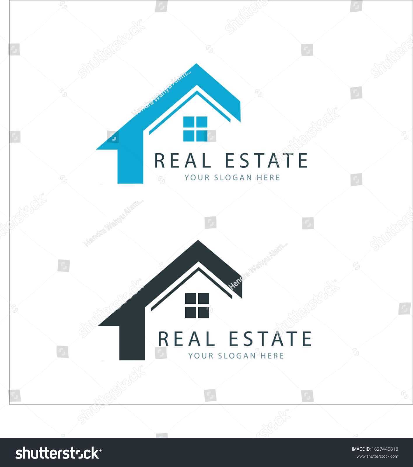 Logo House Simple Design Real Estate Stock Vector (Royalty Free ...