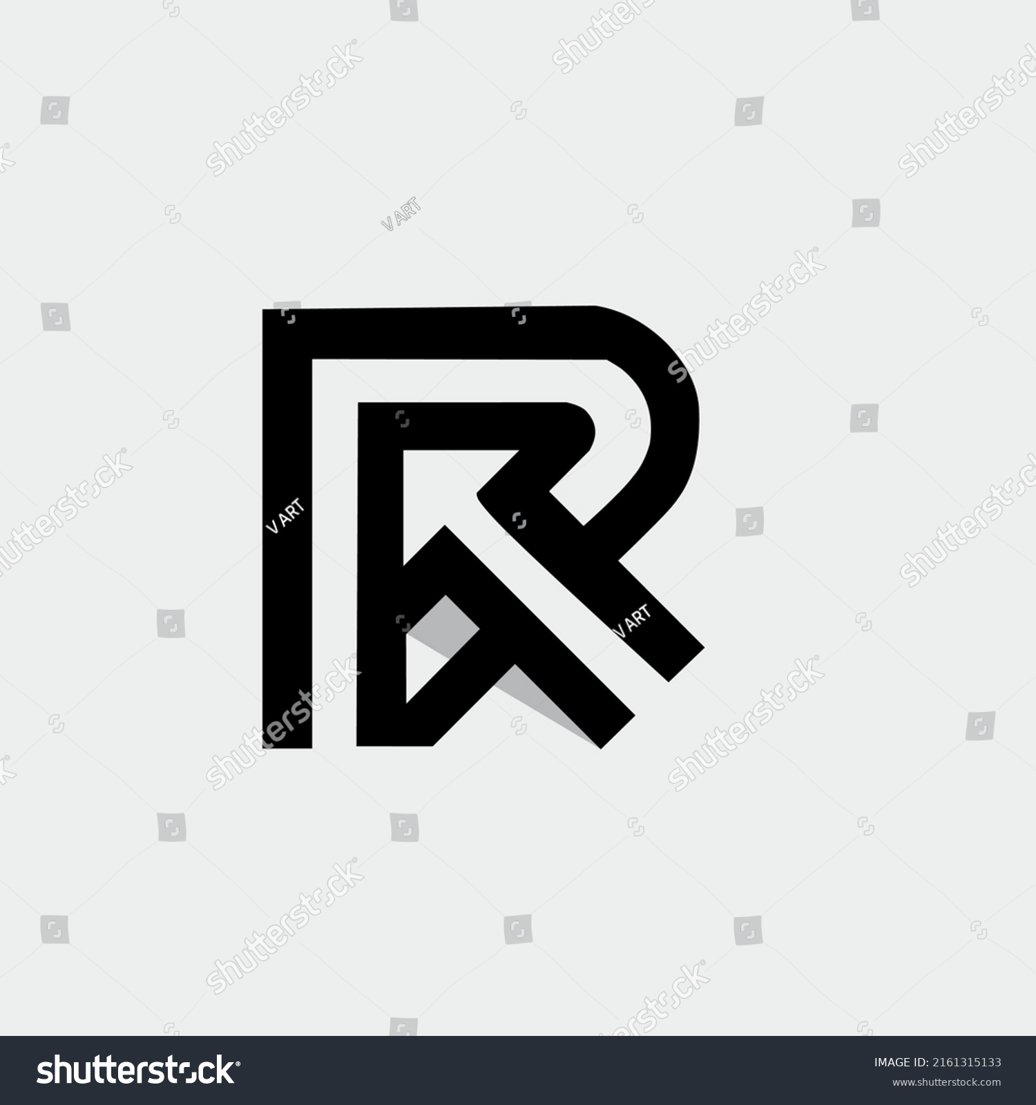 Logo Image Form Letters R P Stock Vector (Royalty Free) 2161315133 ...