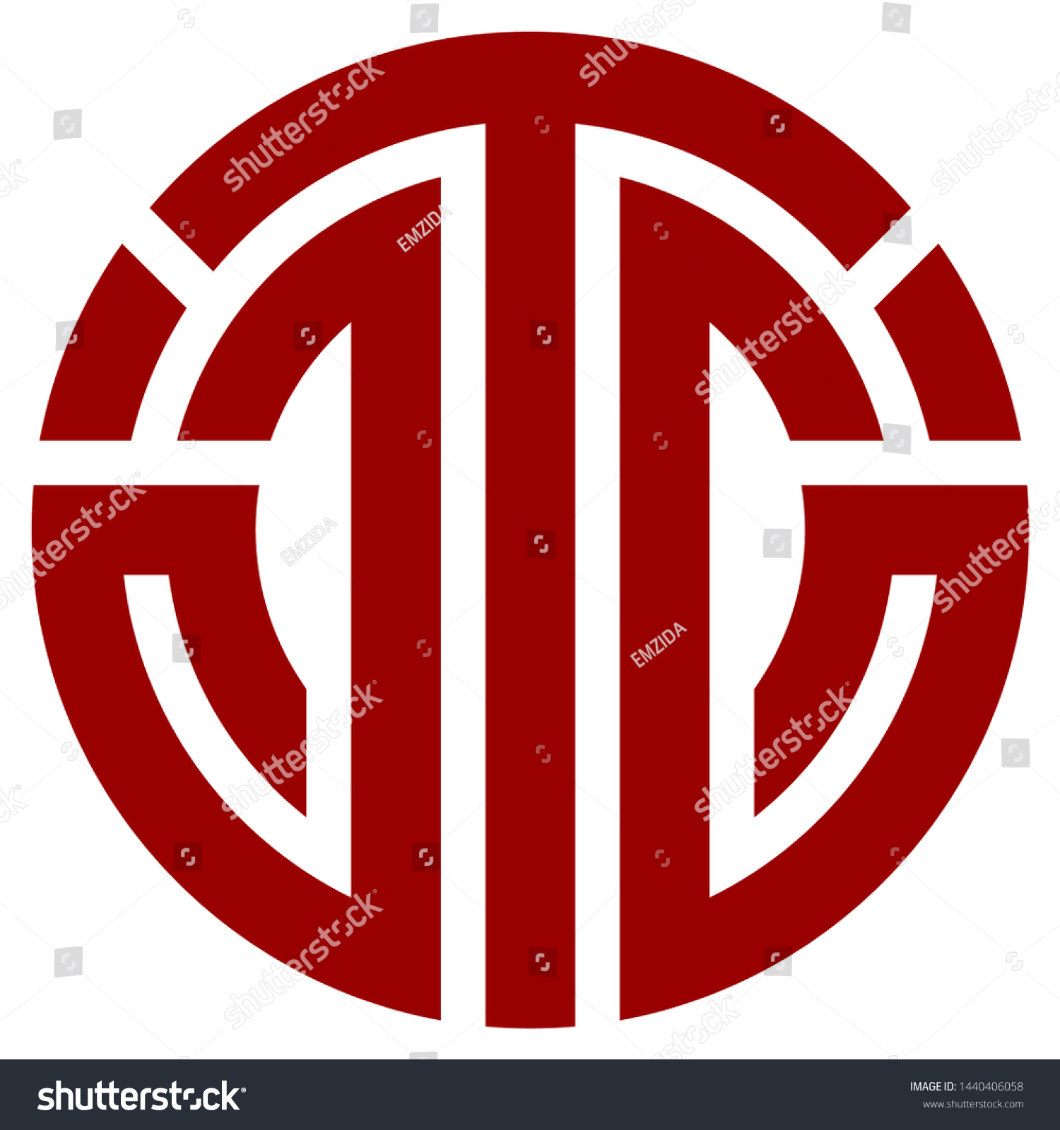 Logo Letter Tgg Vector Abstract Stock Vector (Royalty Free) 1440406058 ...