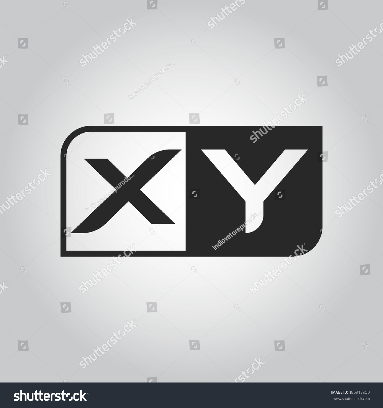 2 vector letter Vector Different Logo 486917950 Sides Two Xy Letter Stock