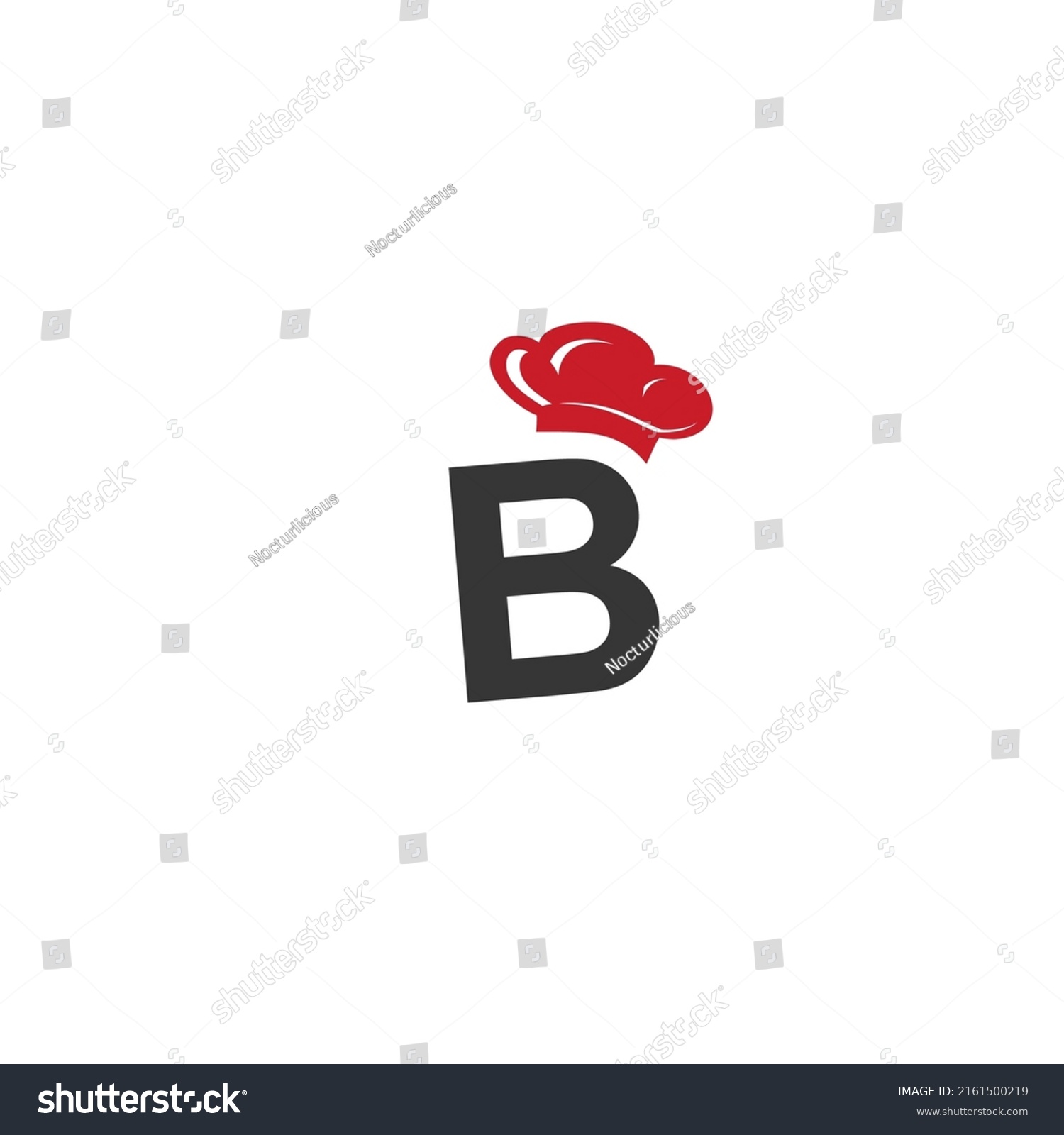 Logo Letter B Chef Hat Symbol Stock Vector (Royalty Free) 2161500219 ...