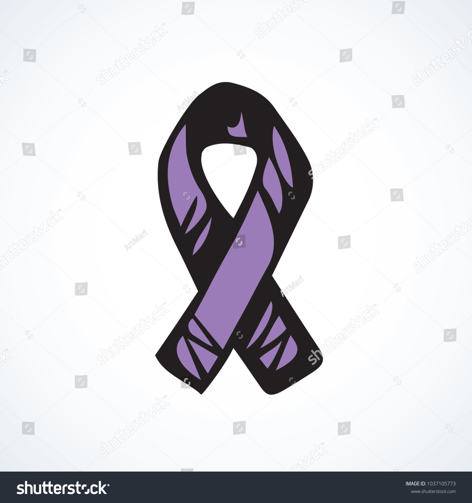 SVG of Logo of problem of epilepsy, eating concern, craniofacial, esophageal, craniosynostosis, pulmonary hypertension, tumor healthcare. Line issue hope concept. Hand drawn doodle emblem lilac color svg