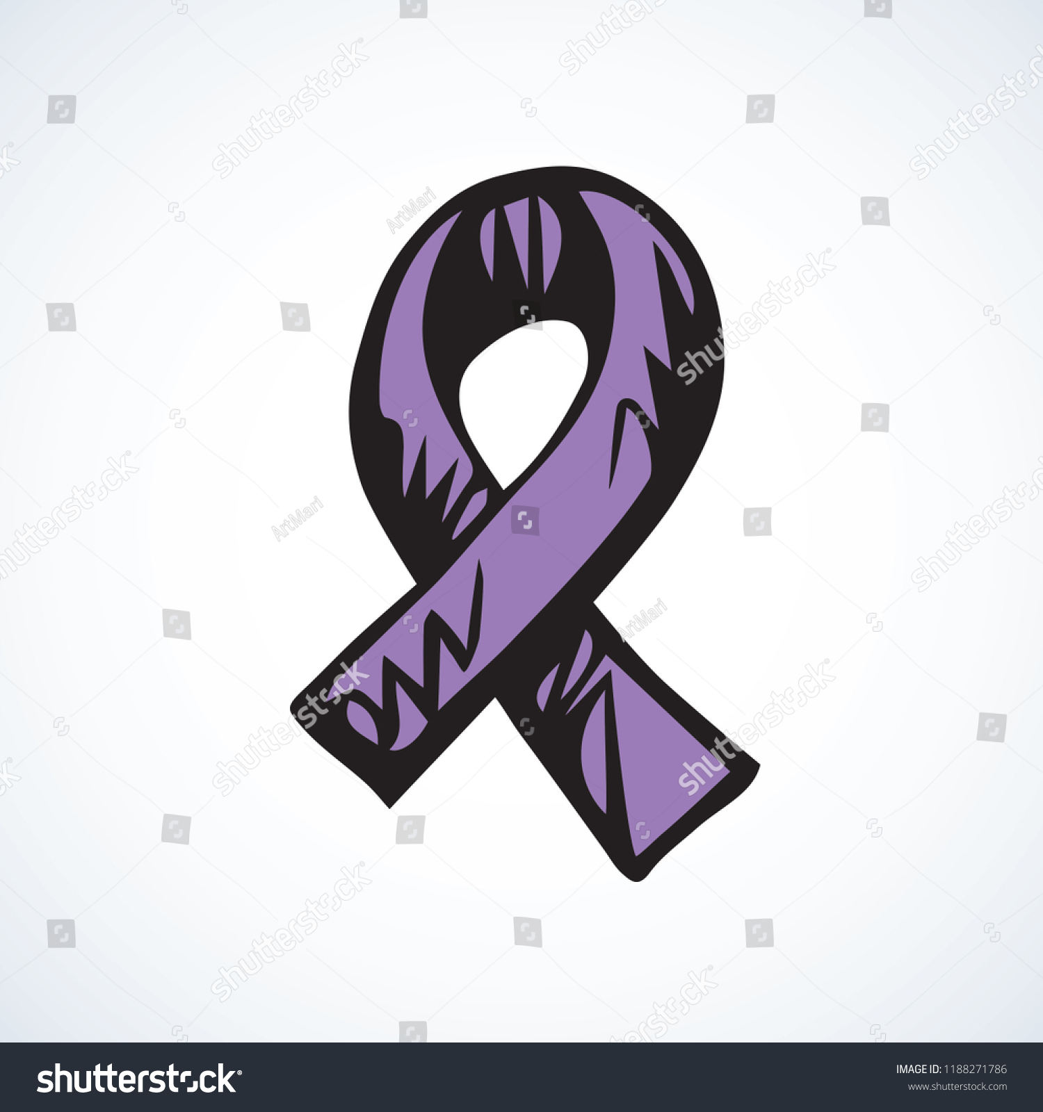 SVG of Logo of problem of epilepsy, eating concern, craniosynostosis, esophageal, pulmonary hypertension, kinds of tumors. Abstract line issue hope concept. Hand drawn doodle healthcare emblem lilac color svg