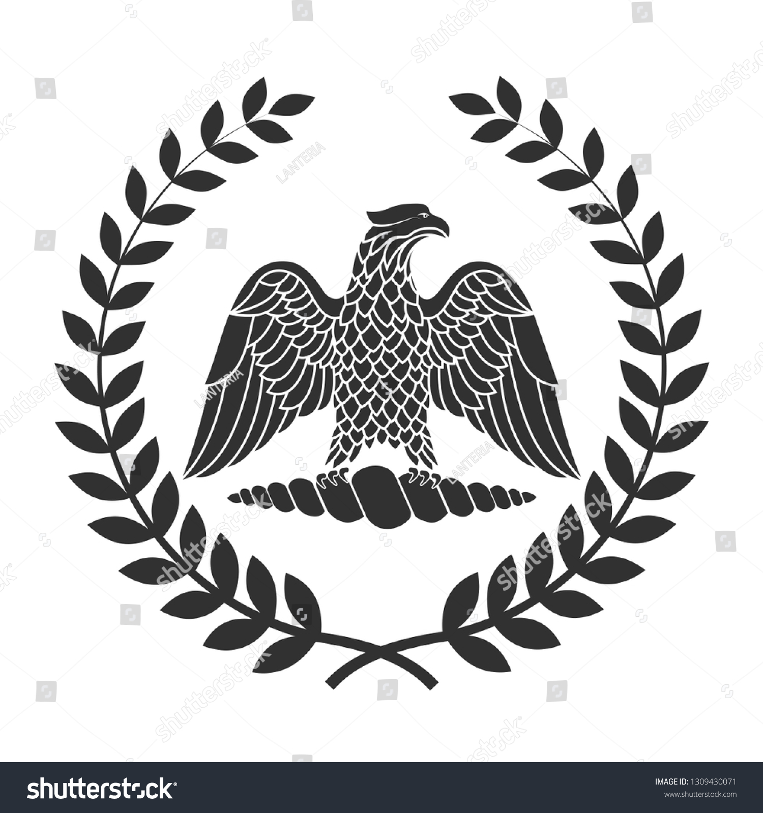 Logo Roman Eagle Stock Vector (Royalty Free) 1309430071 | Shutterstock