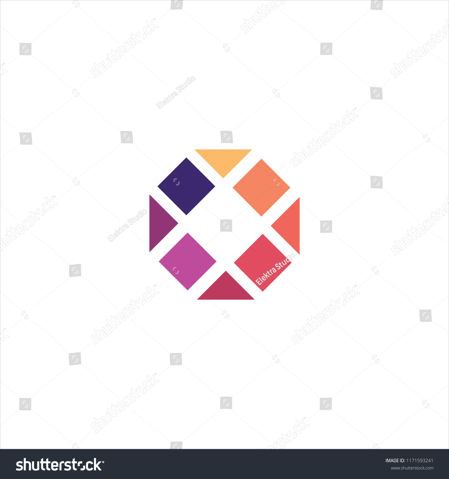 Logo Square Corporate Stock Vector (Royalty Free) 1171593241