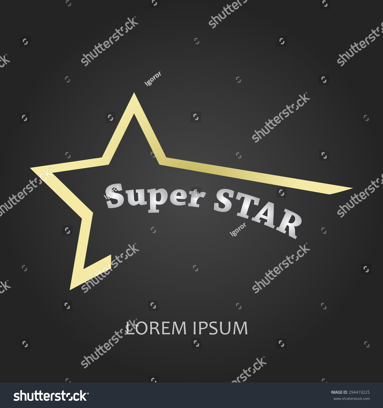 Logo Super Star. Vector - 294419225 : Shutterstock