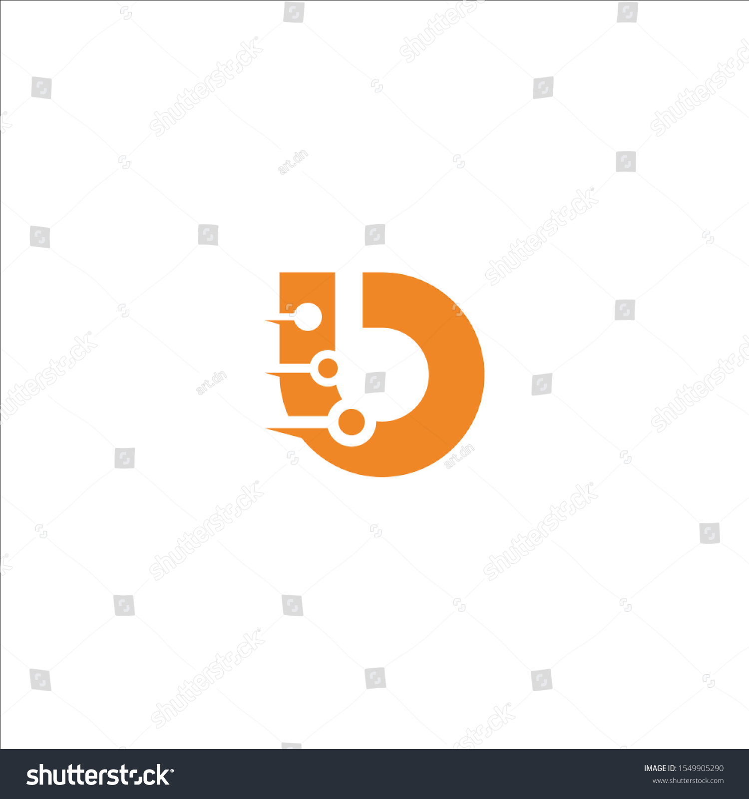 Logo Template Letter B Simple Stock Vector (Royalty Free) 1549905290