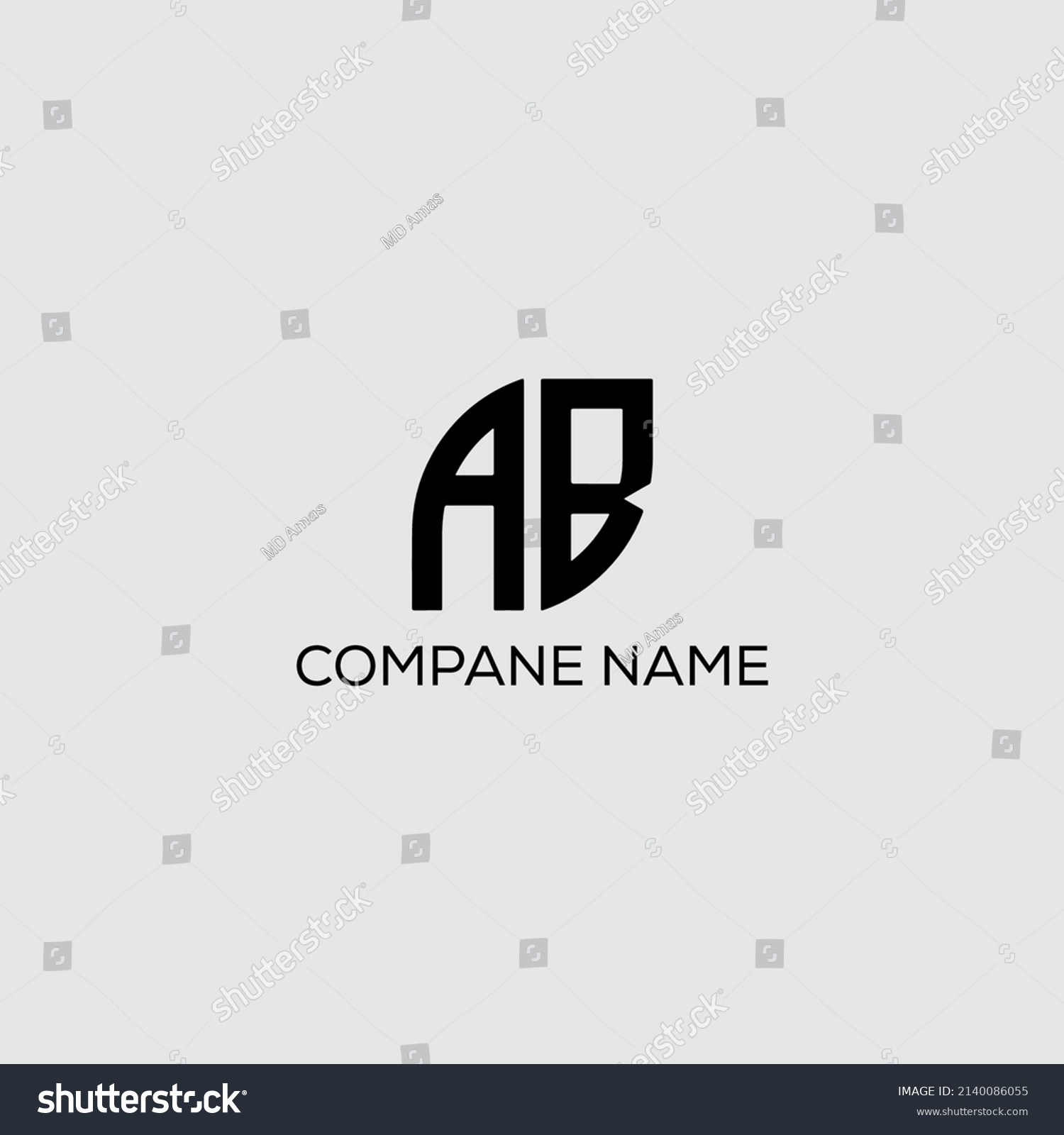 Logo Template Resizable Logo Template Editable Stock Vector (Royalty ...