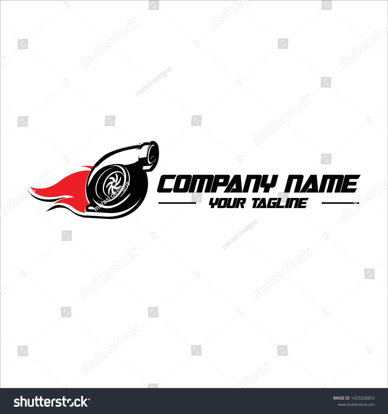 Logo Turbo Designs Simple Elegant Stock Vector (Royalty Free) 1425028853