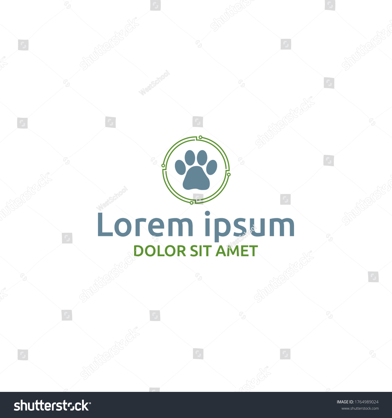 Logo Vector Design Pet Care Applications Stock Vector (Royalty Free ...