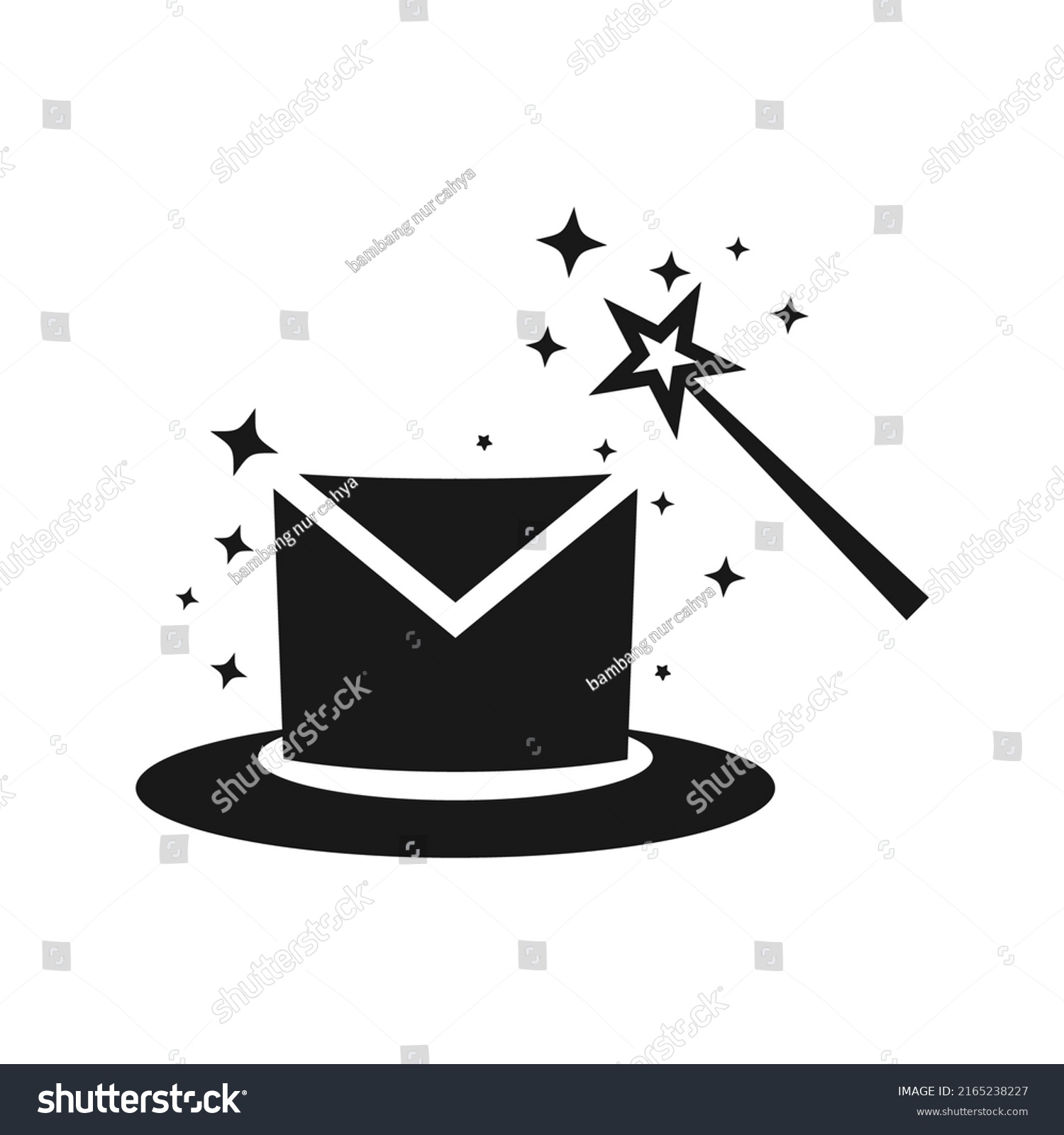 Logo Vector Magic Message Stock Vector (Royalty Free) 2165238227 ...