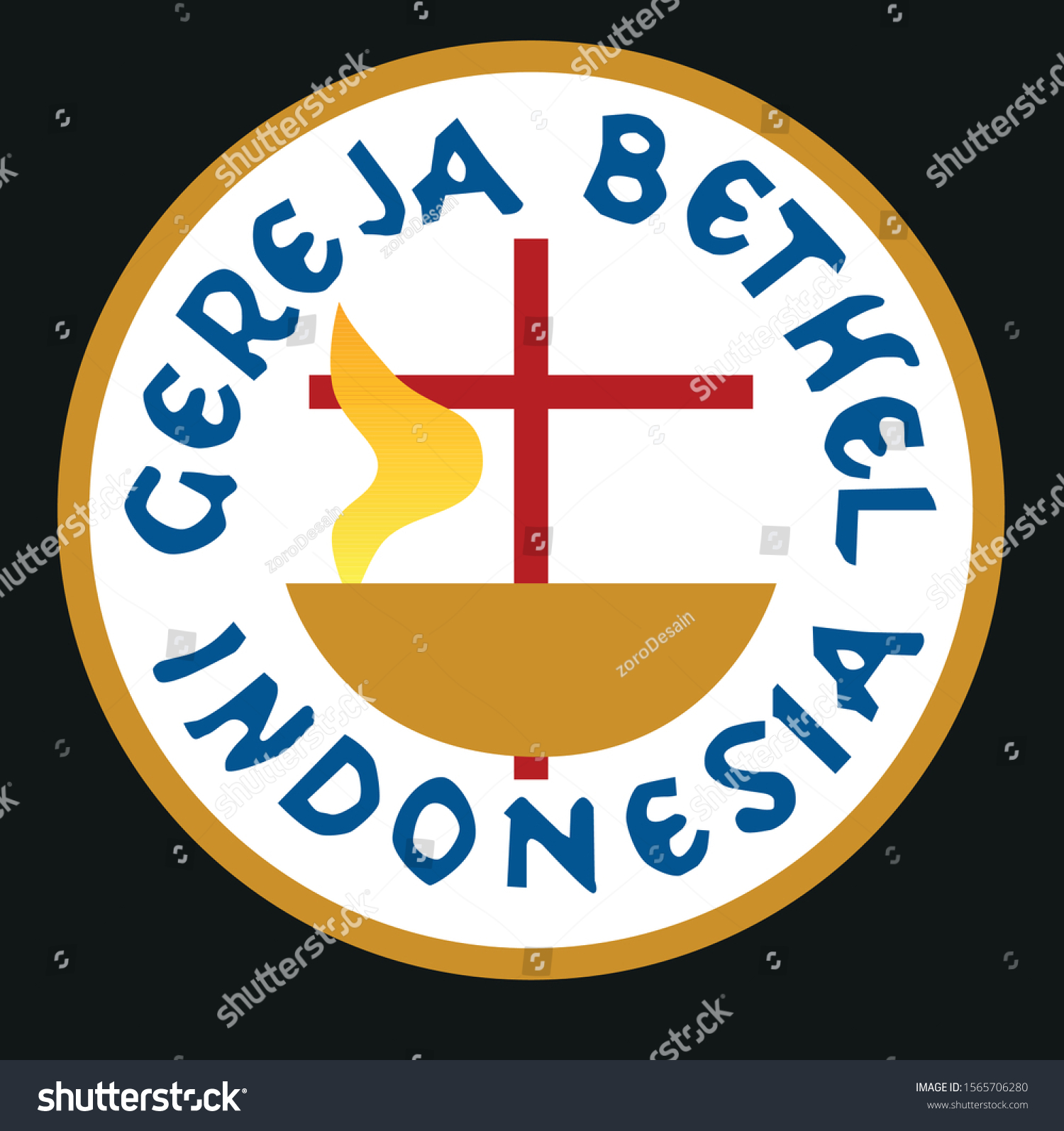 Logo Vector Illustration Gereja Bethel Indonesia Stock Vector (Royalty ...