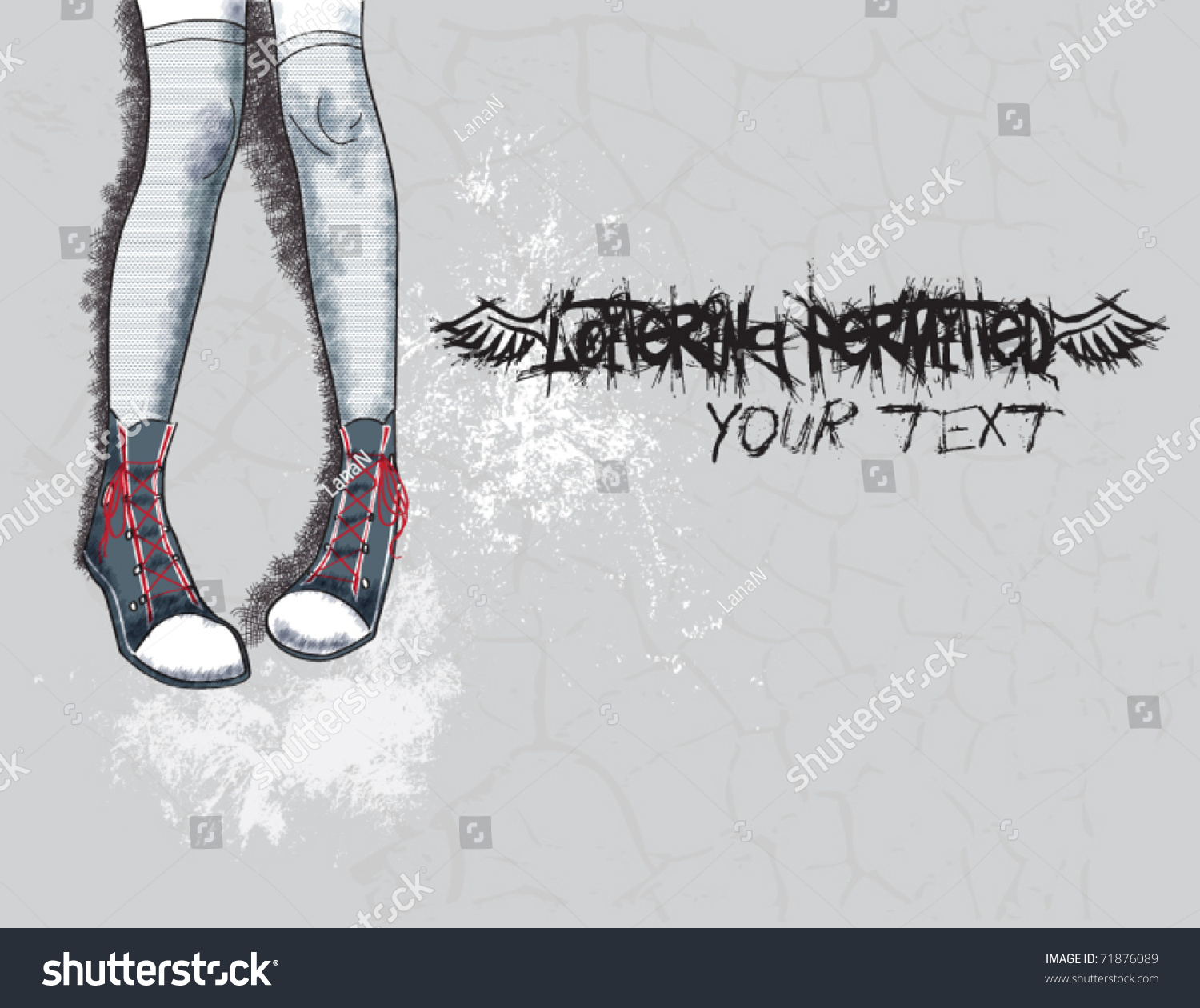 SVG of Loitering - Background wall with graffiti svg