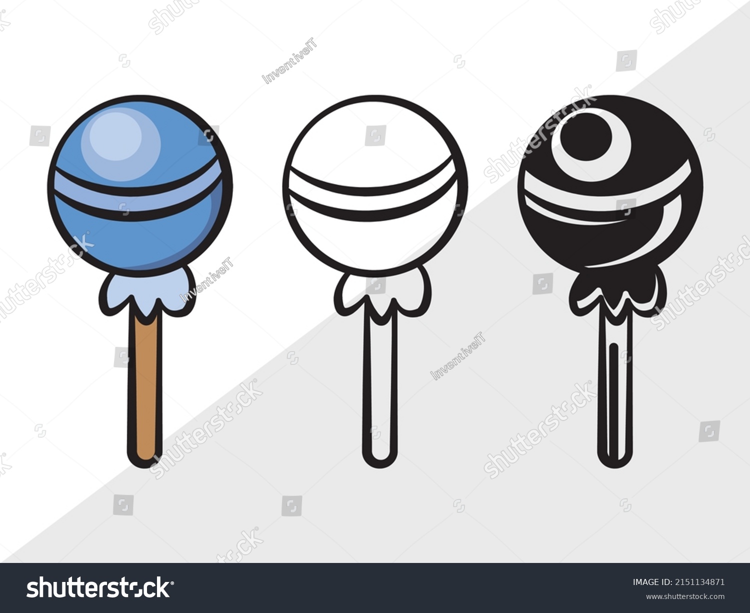 Lollipop Clipart Printable Vector Illustration Stock Vector (Royalty Free) 2151134871 | Shutterstock