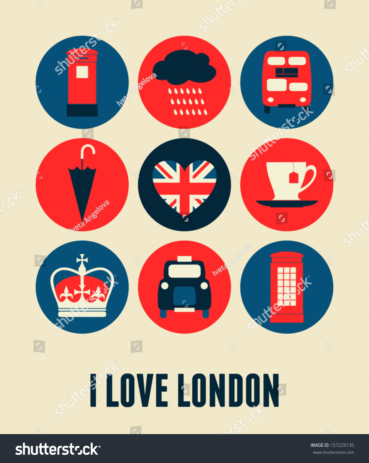 SVG of London greeting card design. svg