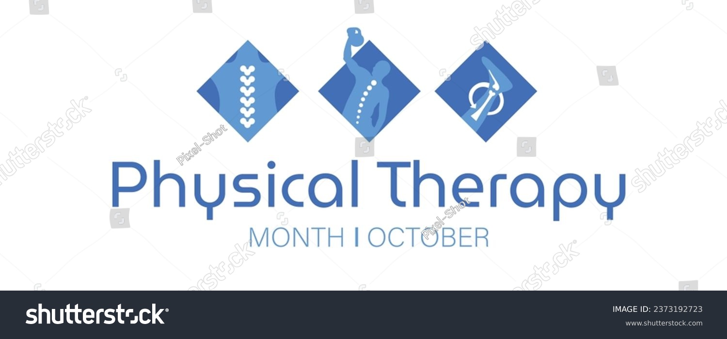 SVG of Long banner for Physical Therapy Month svg