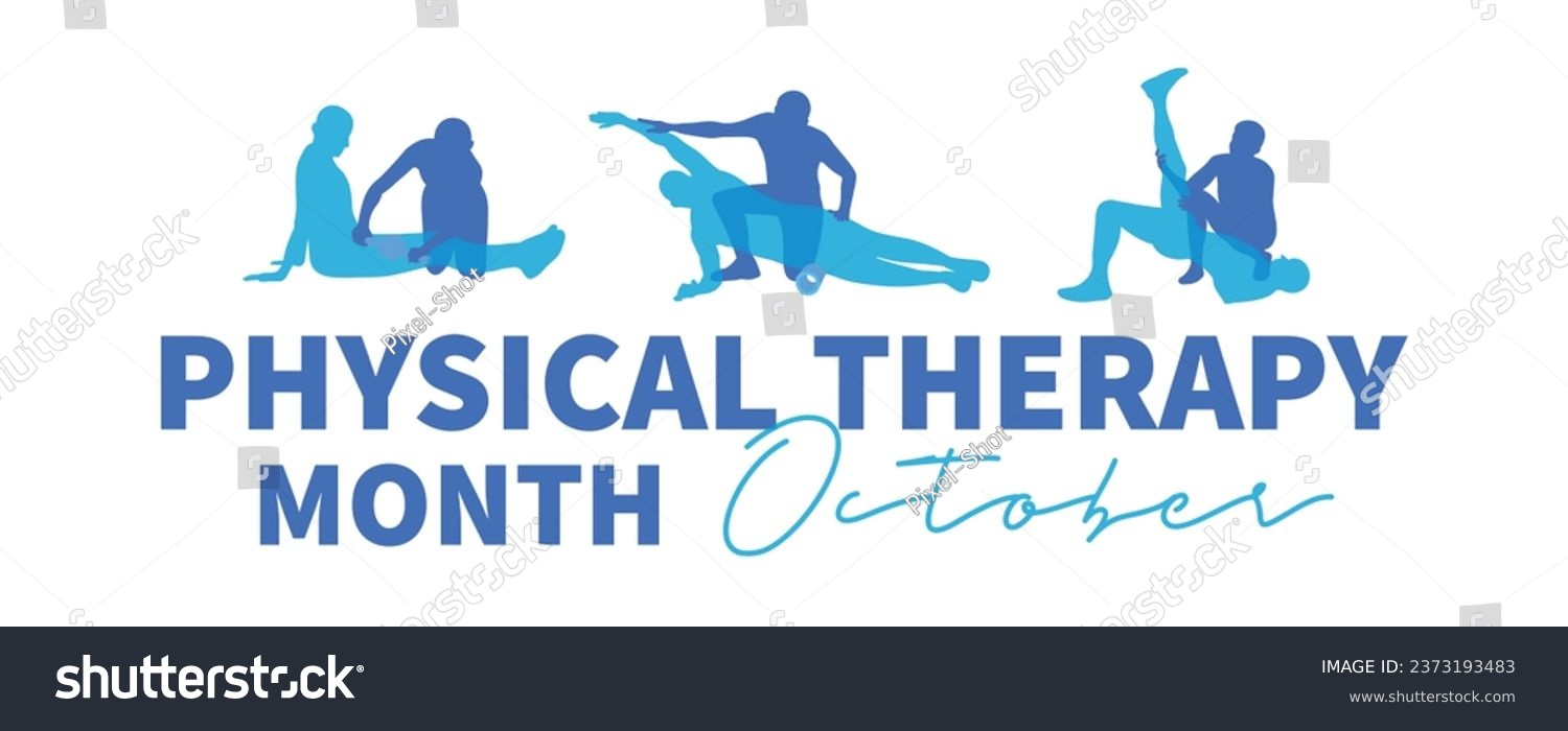 SVG of Long banner for Physical Therapy Month svg