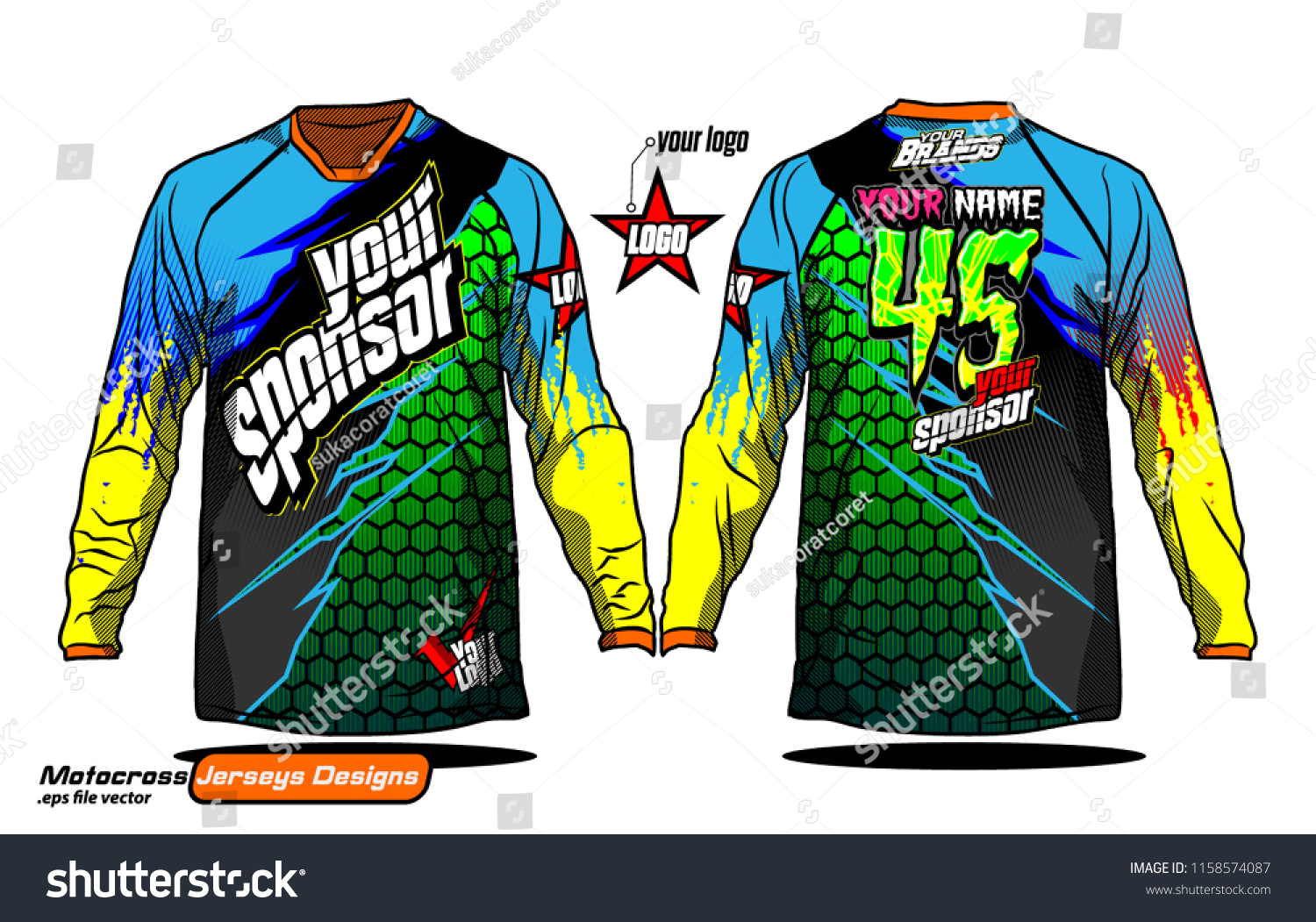 long sleeve motocross jersey