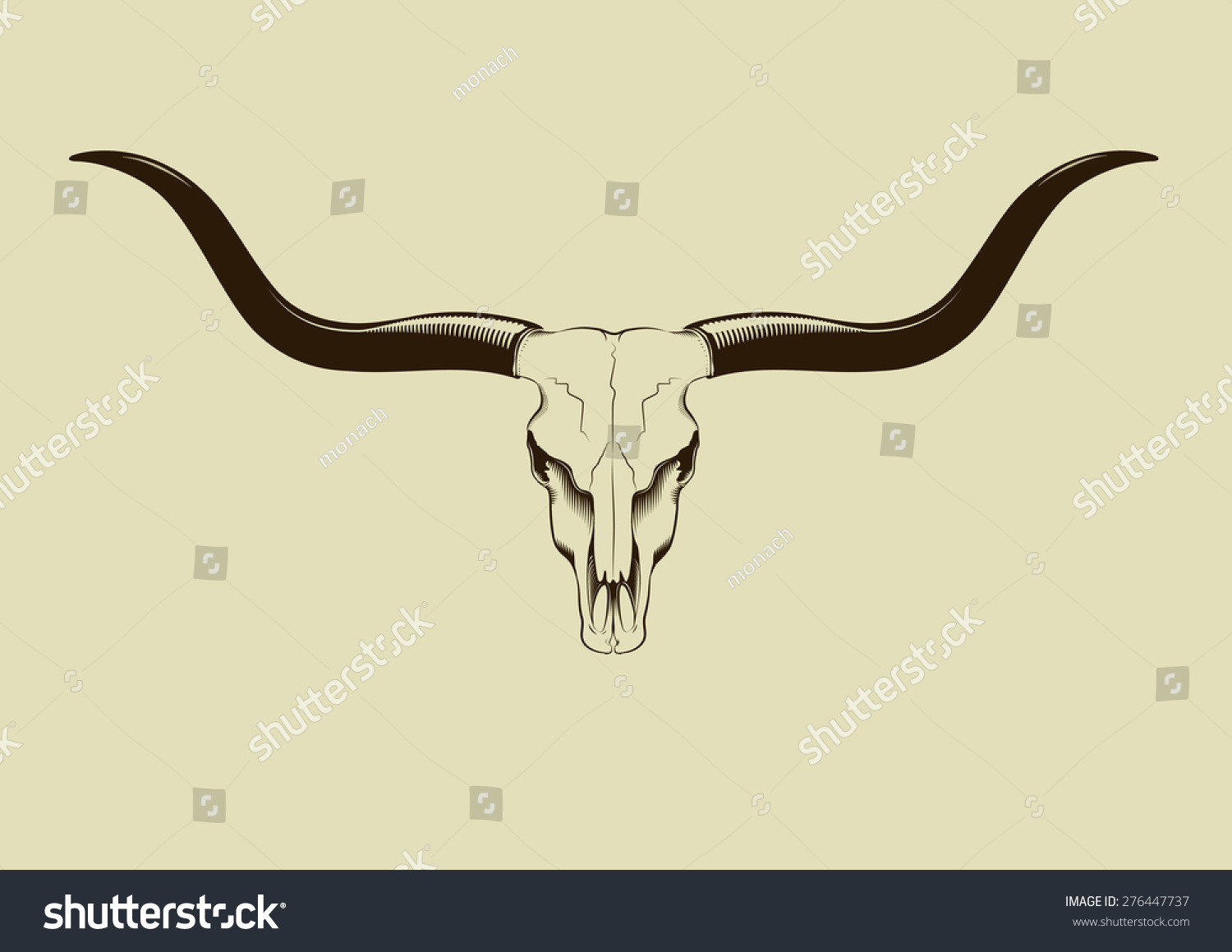 Longhorn Skull SVG